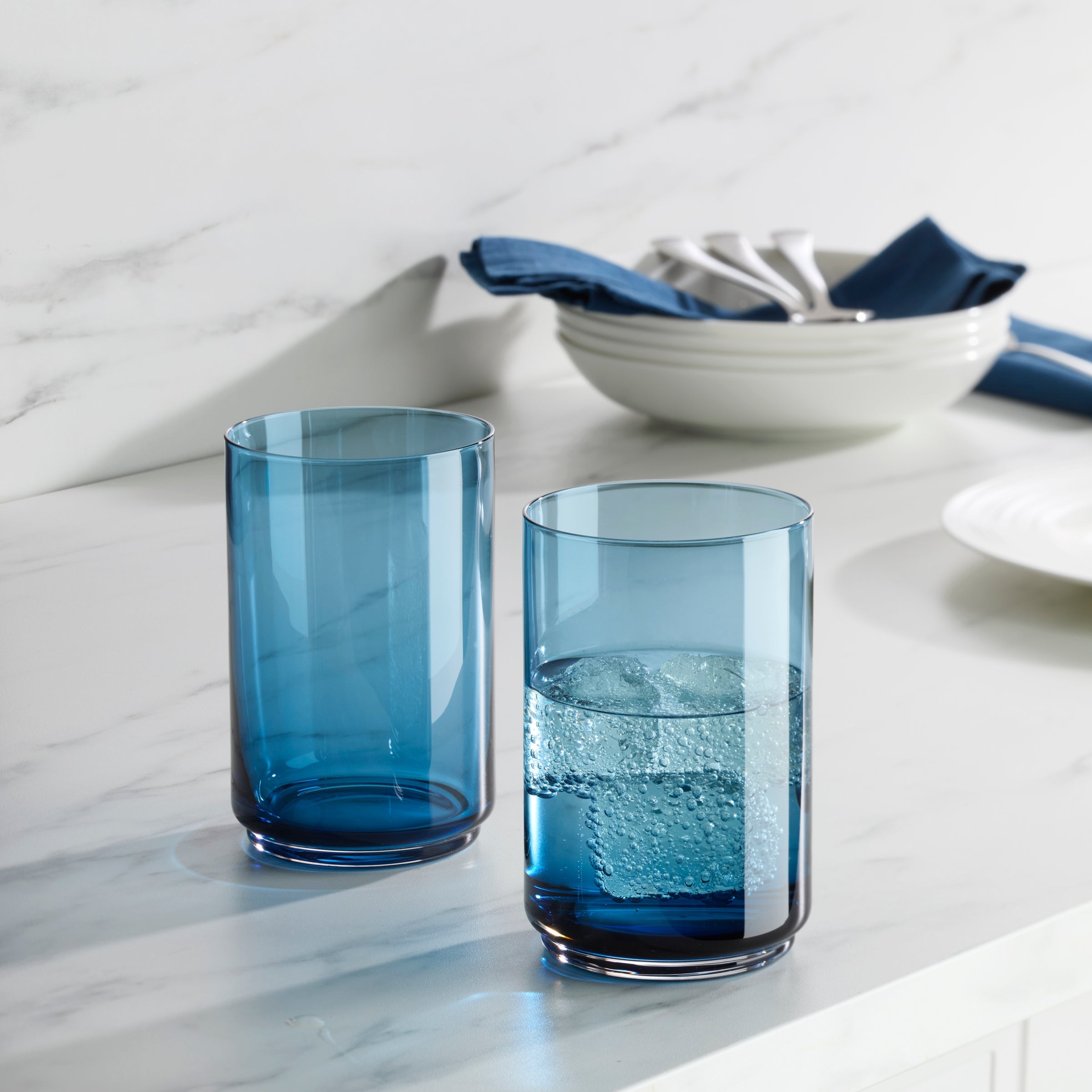 Tuscany Classics Stackable Blue Coolers - Set Of 4 - Image 3