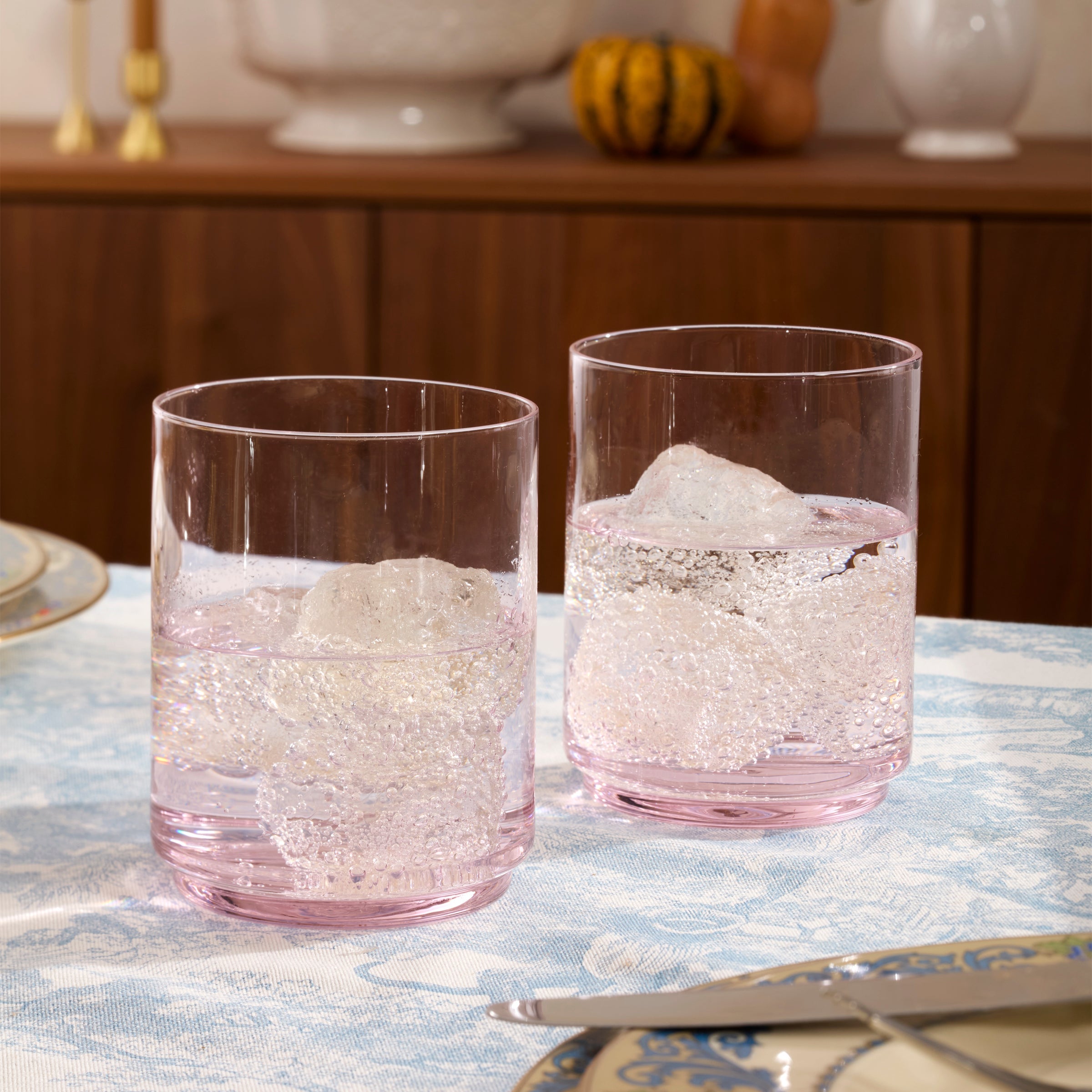 Tuscany Stackable Blush Tall Glasses - Set Of 4 - Image 4
