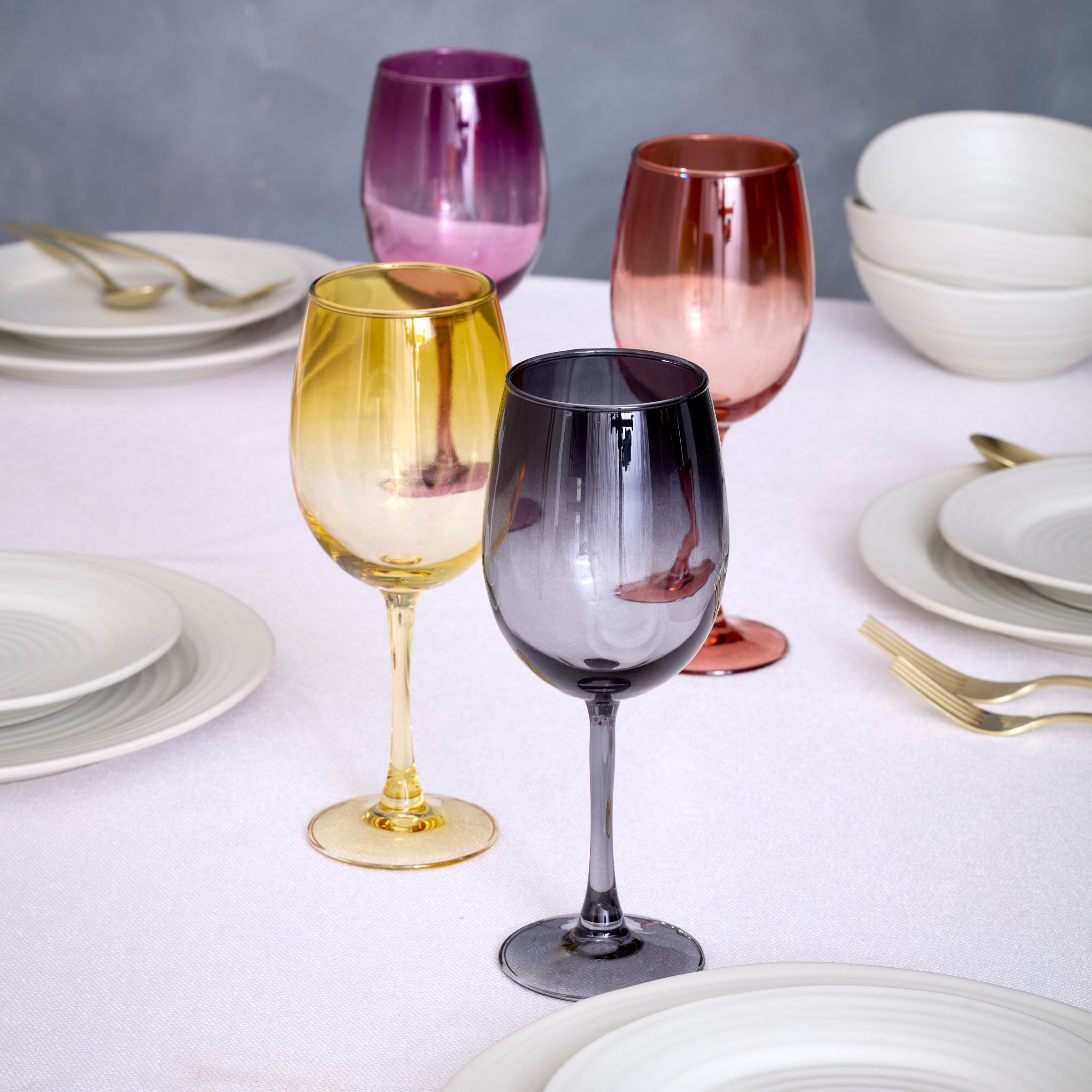 Golden Hour All-Purpose Wine Glasses - Set Of 4 - Image 4