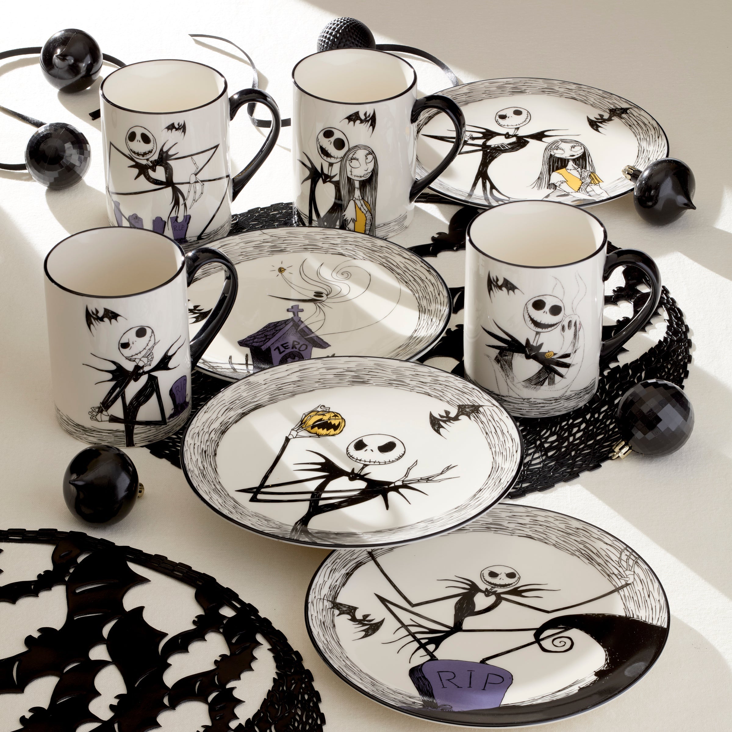 The Nightmare Before Christmas Mugs - Set of 4 - Image 4