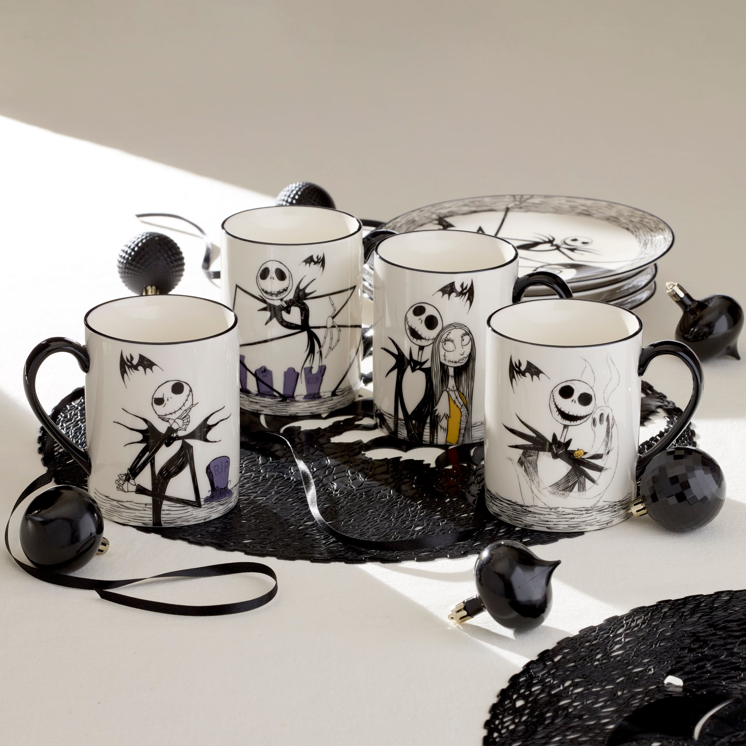 The Nightmare Before Christmas Mugs - Set of 4 - Image 3
