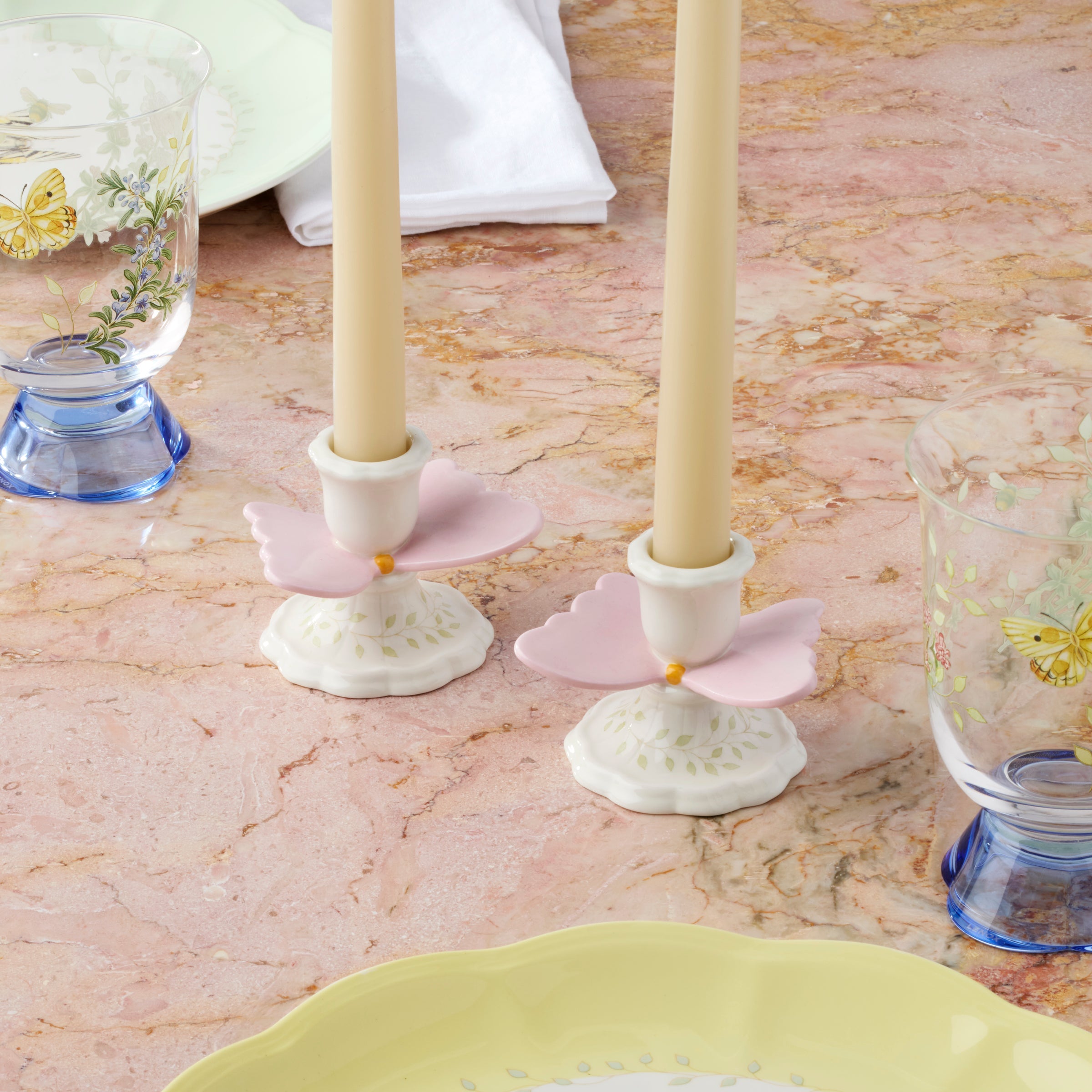 Butterfly Meadow Candlestick Holders - Set of 2 - Image 3