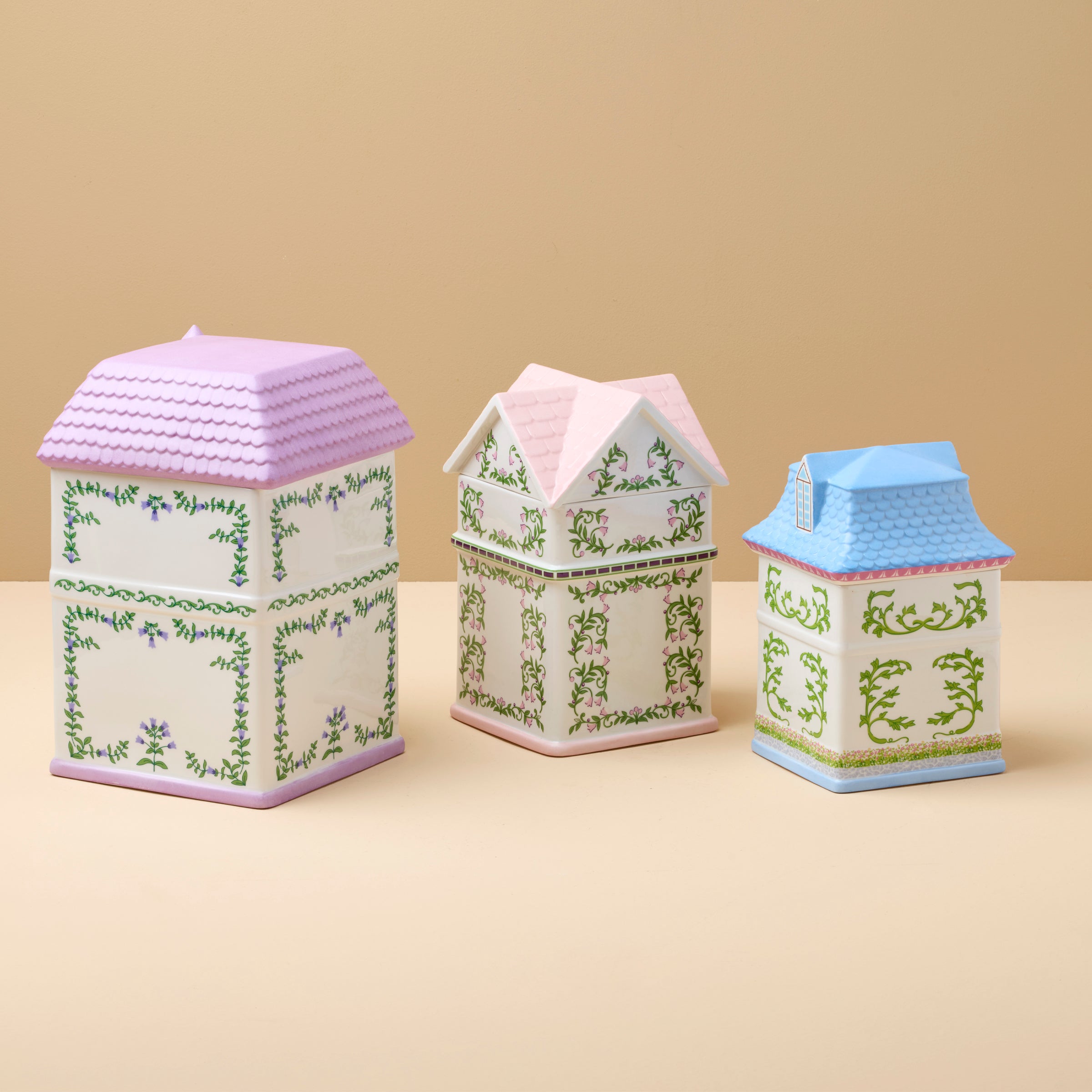 Lenox Village House Canisters - Set Of 3 - Image 2