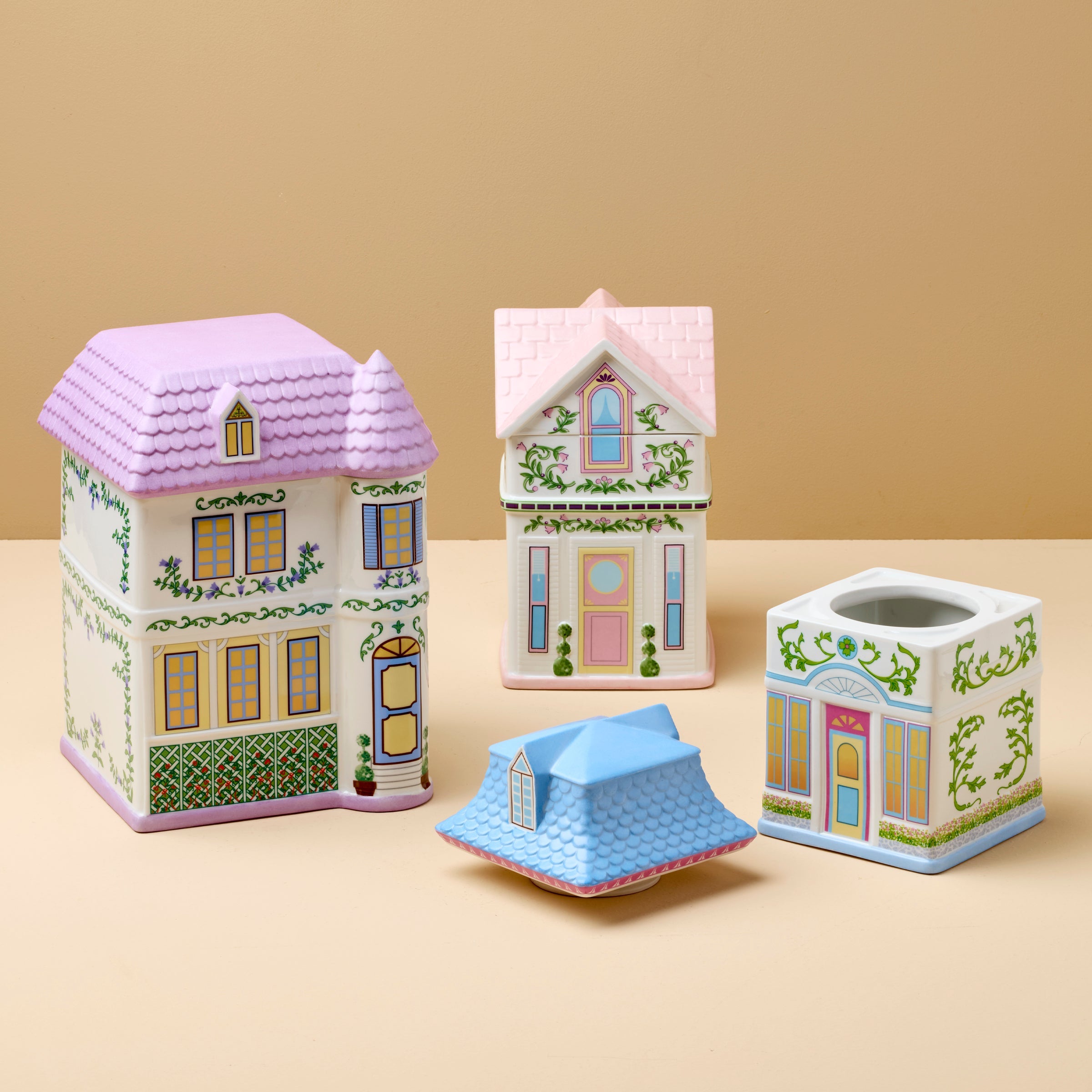 Lenox Village House Canisters - Set Of 3 - Image 3