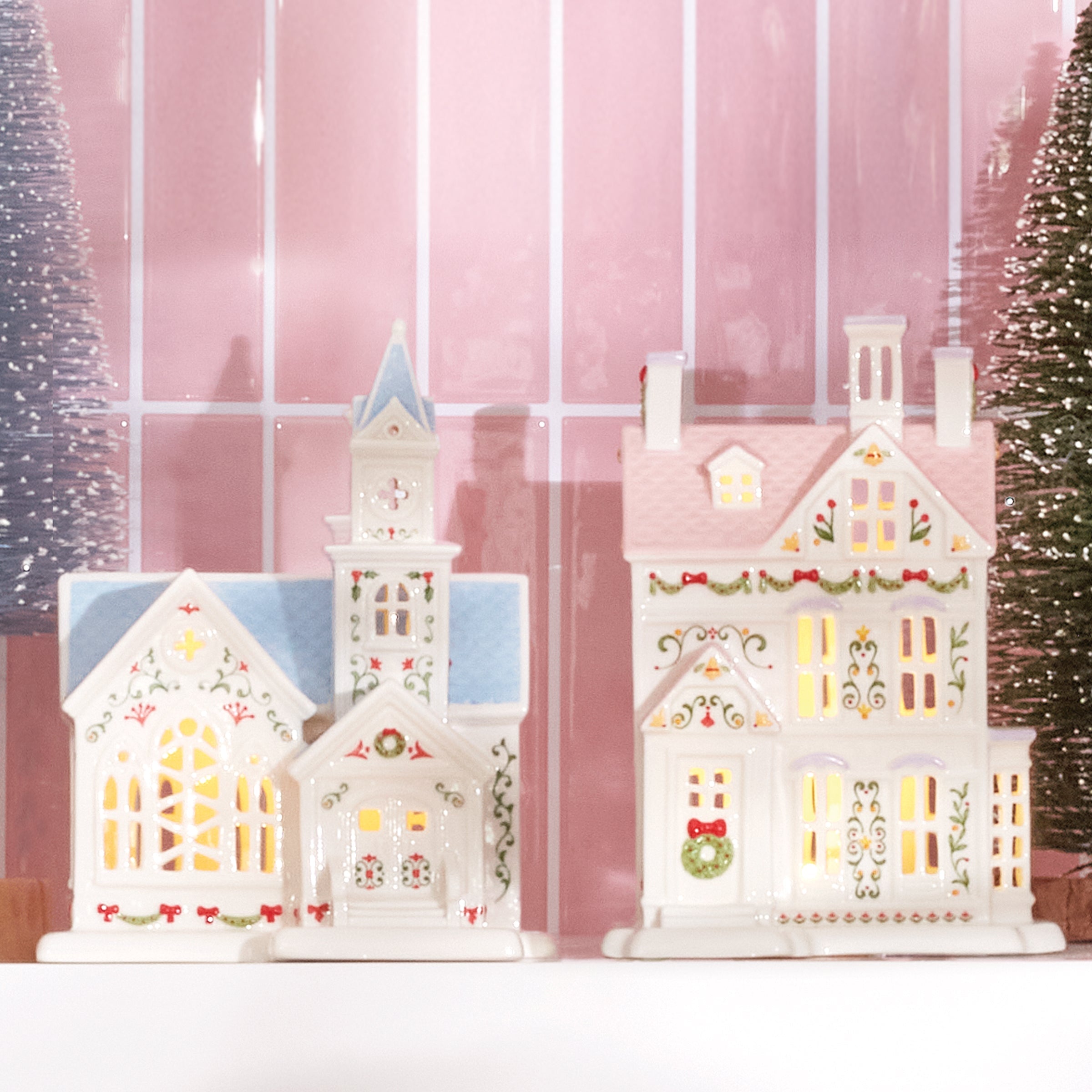 Lenox Village Christmas Lit Church Figurine - Image 8