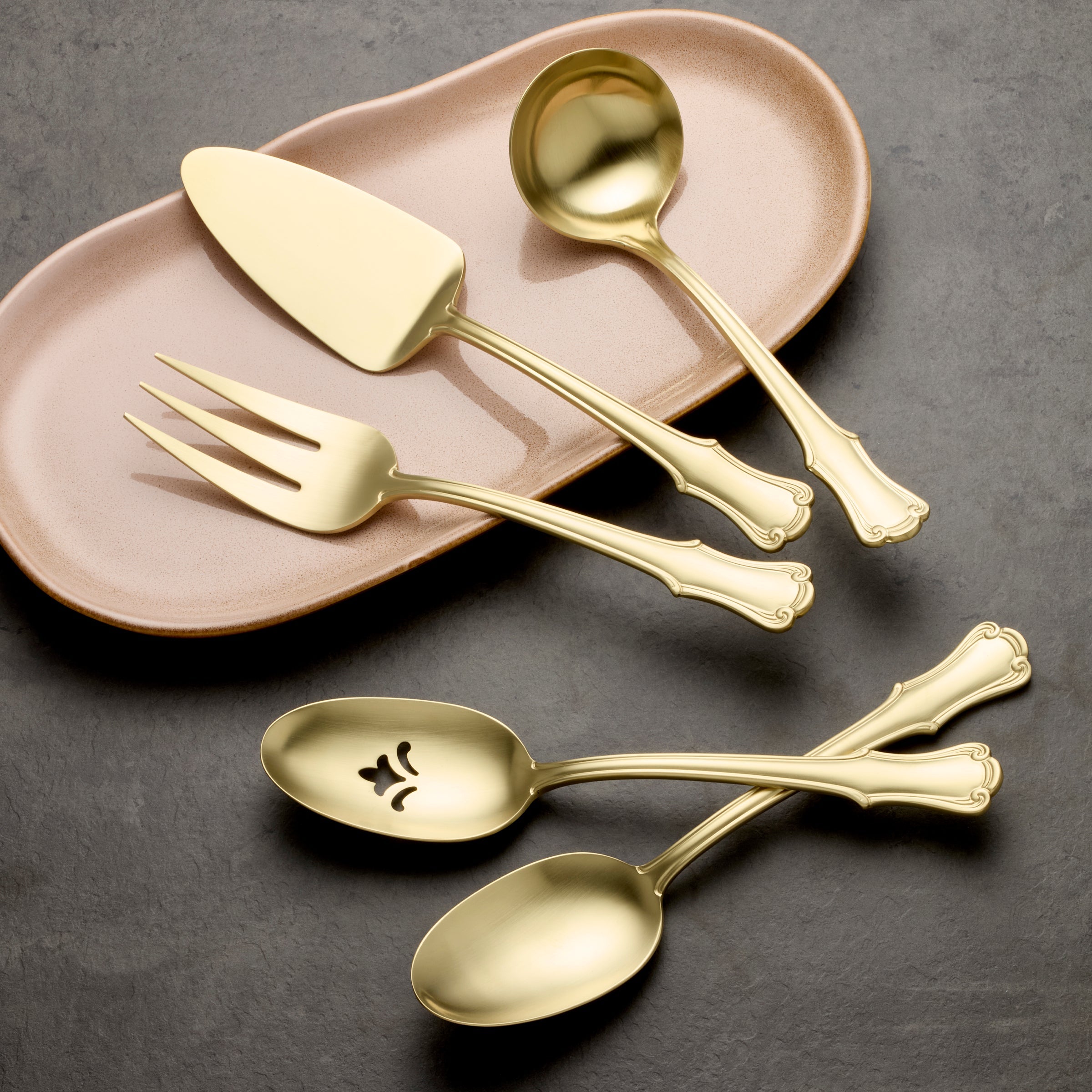 James Street Champagne Satin 5 Piece Hostess Set - Image 2