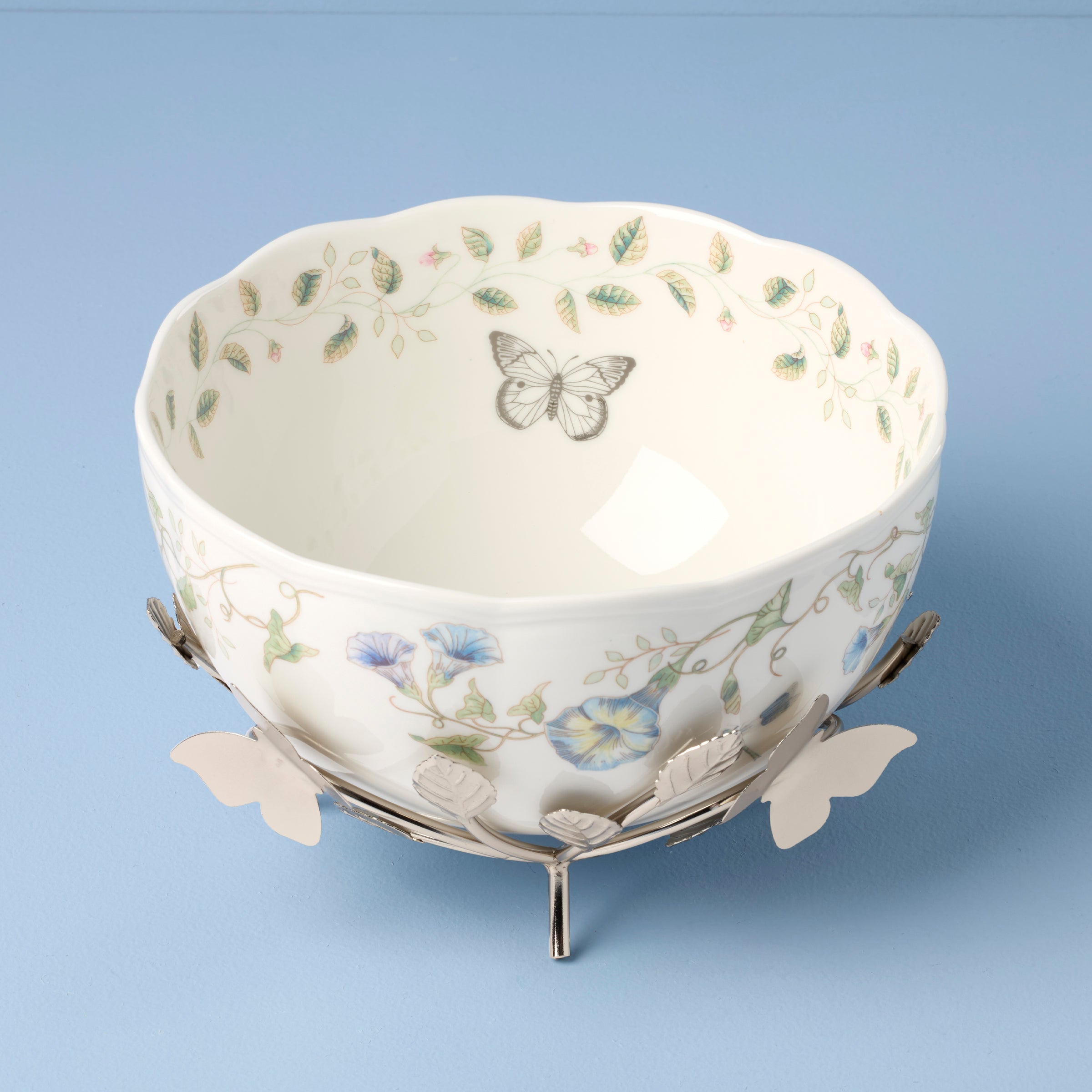 Butterfly Meadow 25th Anniversary Bowl With Stand - Image 2