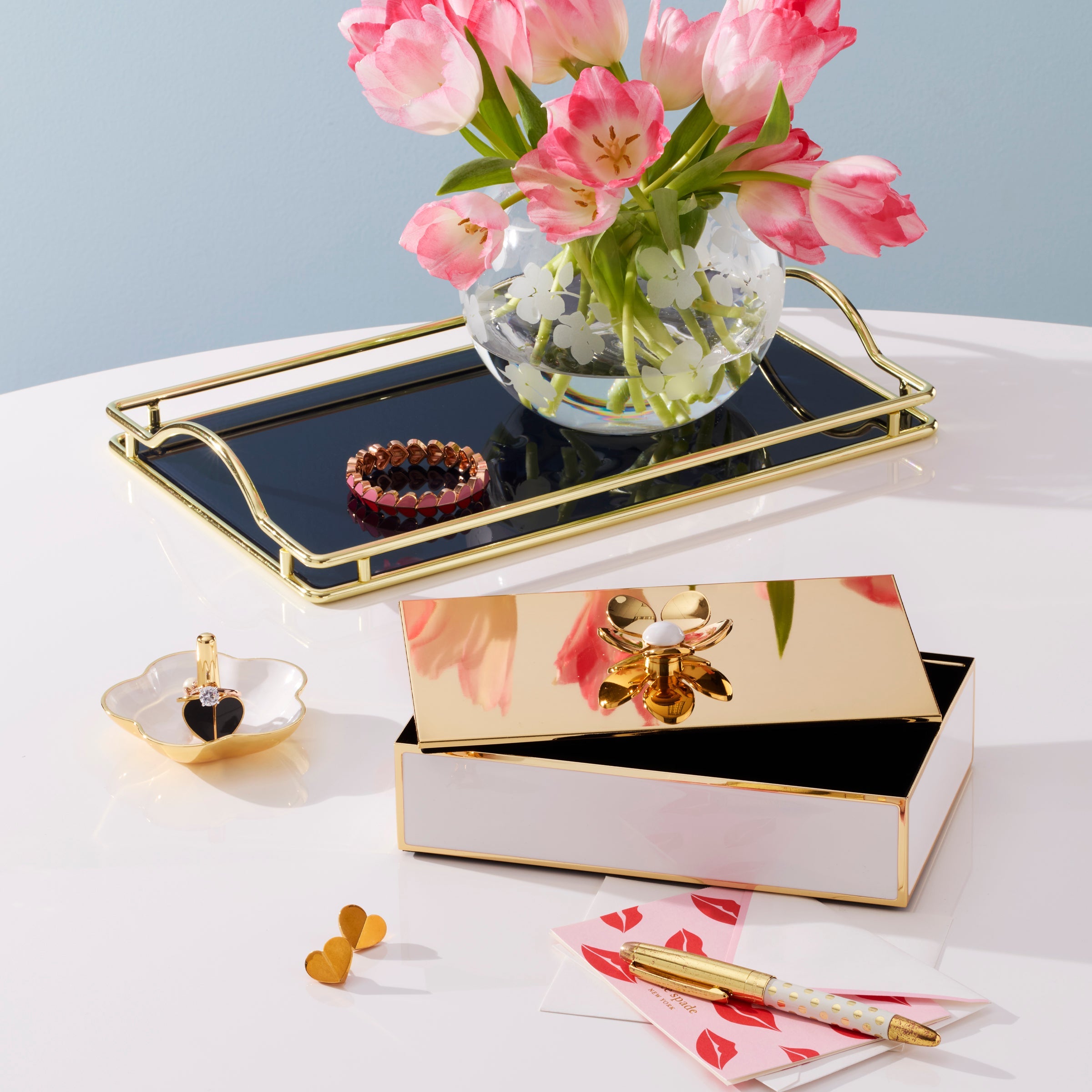 Make It Pop Gold Large Floral Box - Image 3