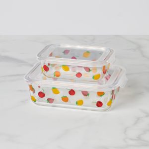 Tutti Fruity 4-Piece Serve & Store Dish Set