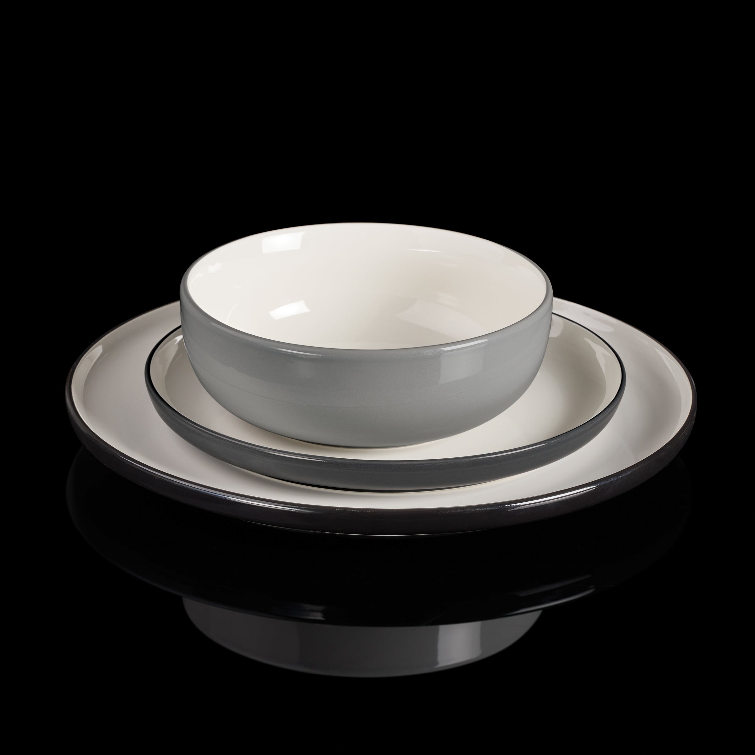 24 Seven Colors Pumice 12-Piece Dinnerware Set - Image 16