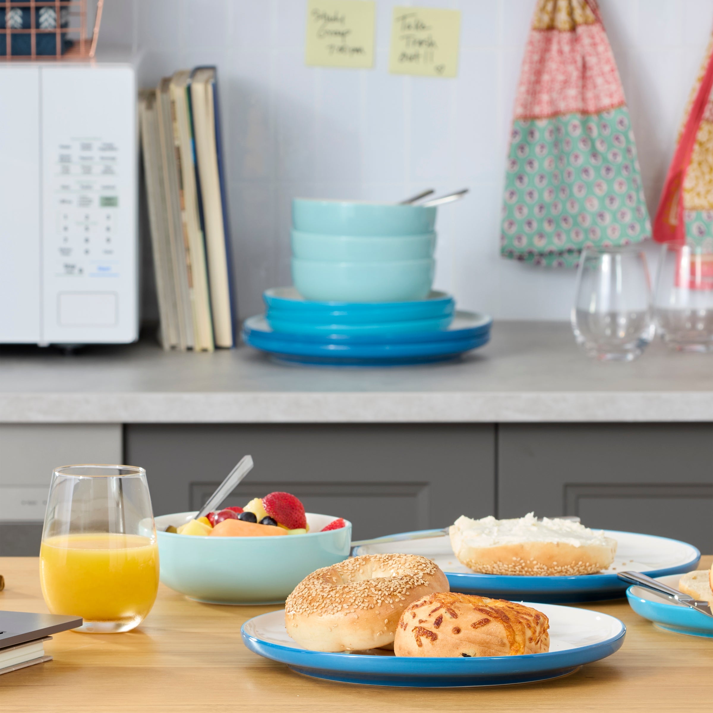 24 Seven Colors Turquoise 12-Piece Dinnerware Set - Image 11