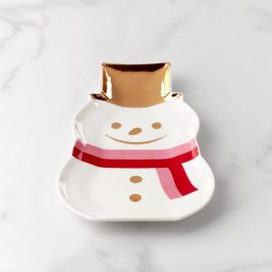 Be Jolly Snowman Candy Dish