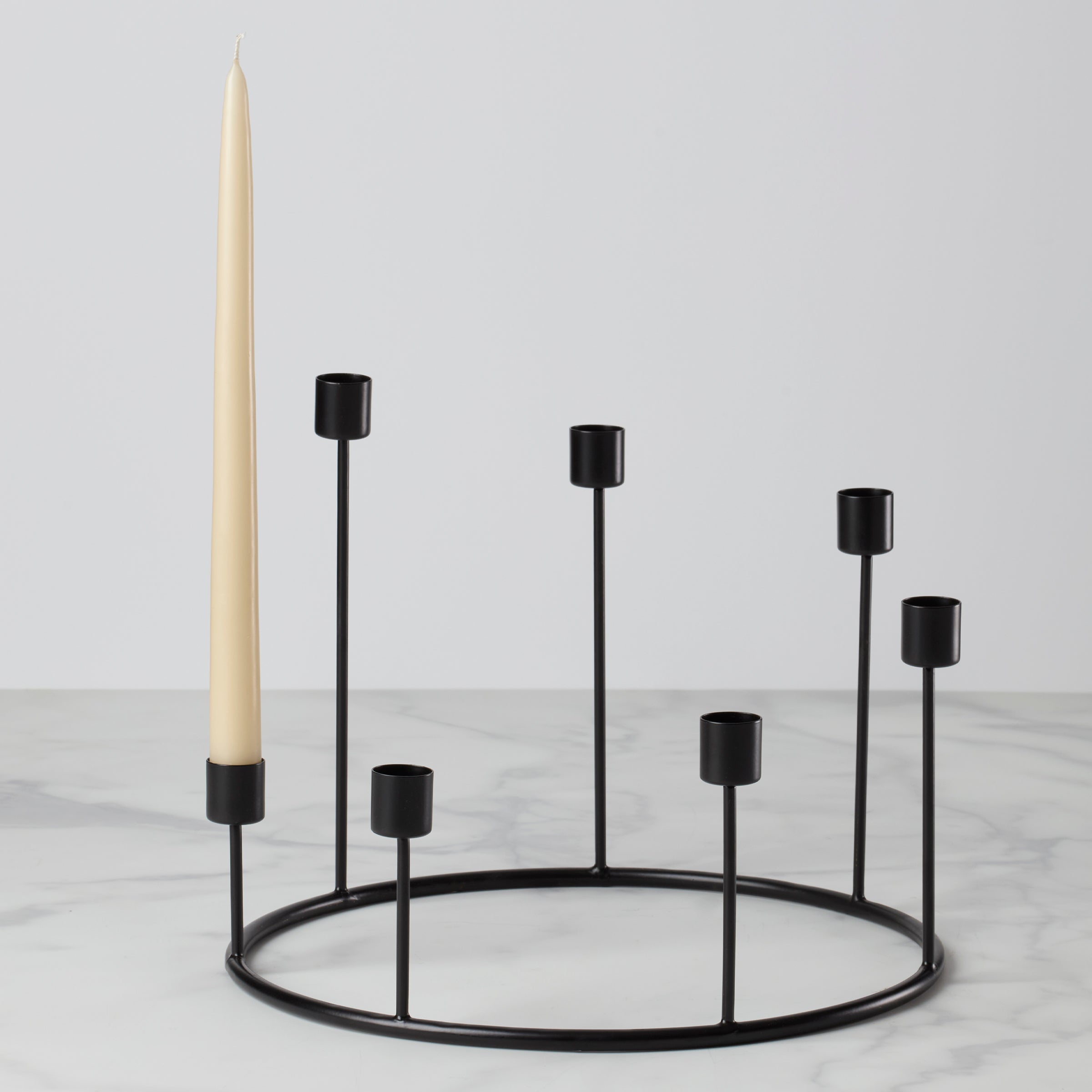 Kent Large Black Candlestick Wreath - Image 2