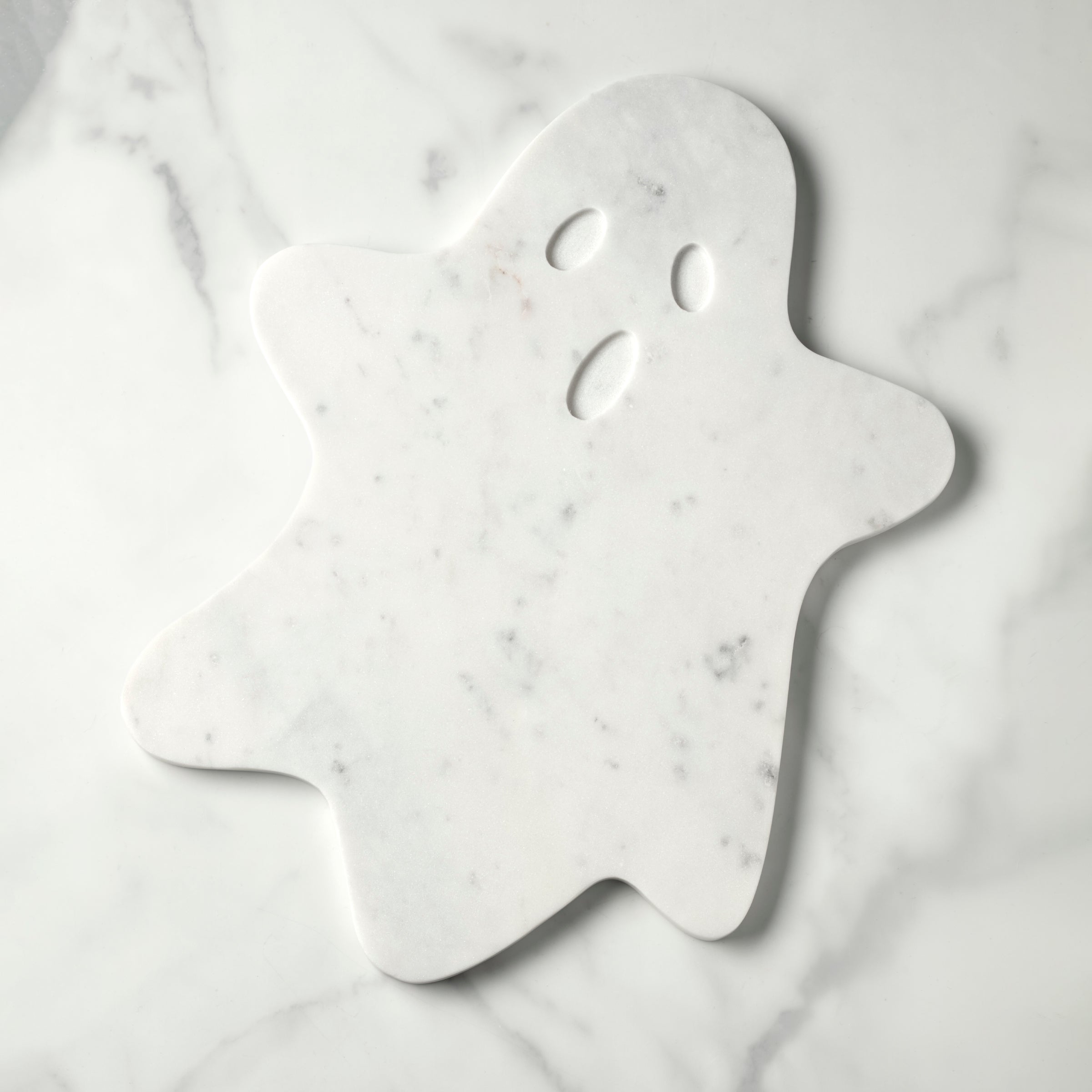 White Marble Ghost Serving Board