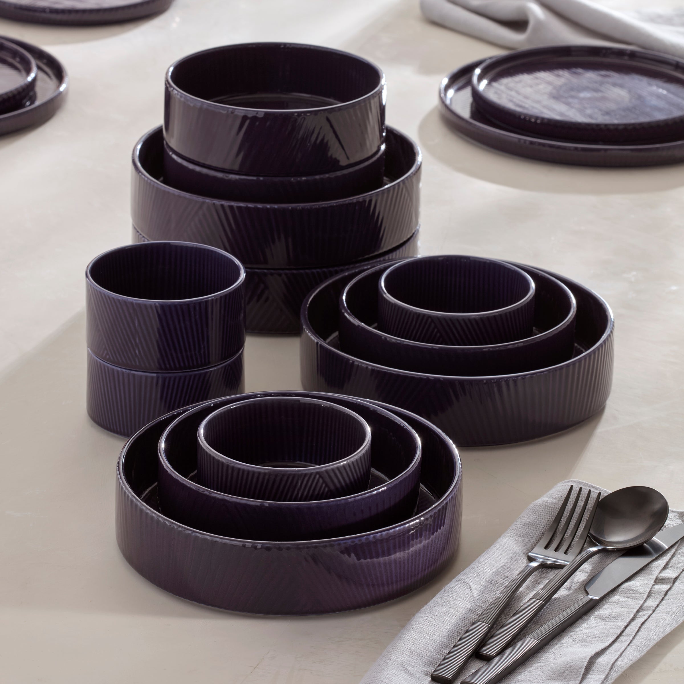 Modulus Nightshade 12-Piece Bowl Set