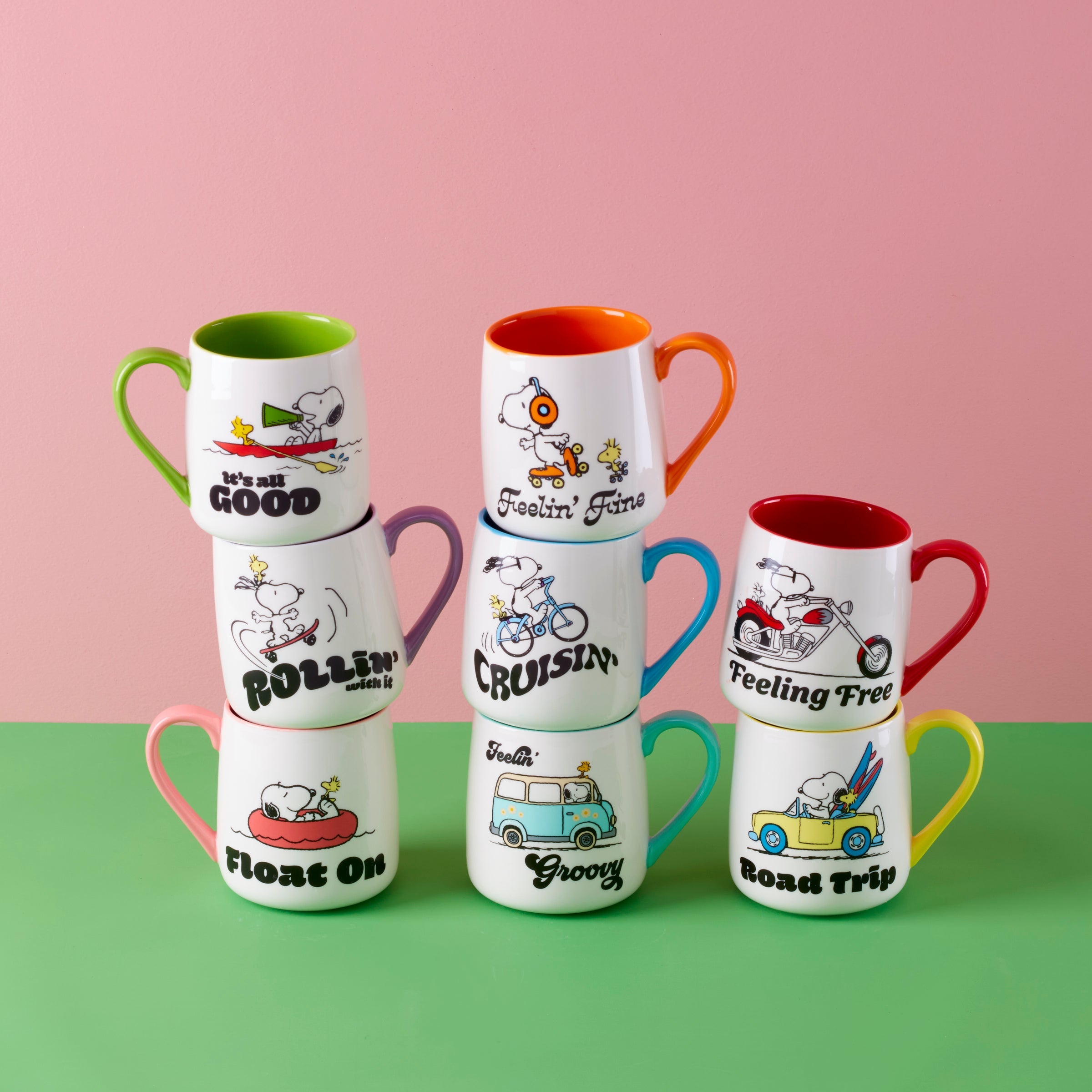 Peanuts Mugs - Set of 2 - Rollin'-All Good - Image 5