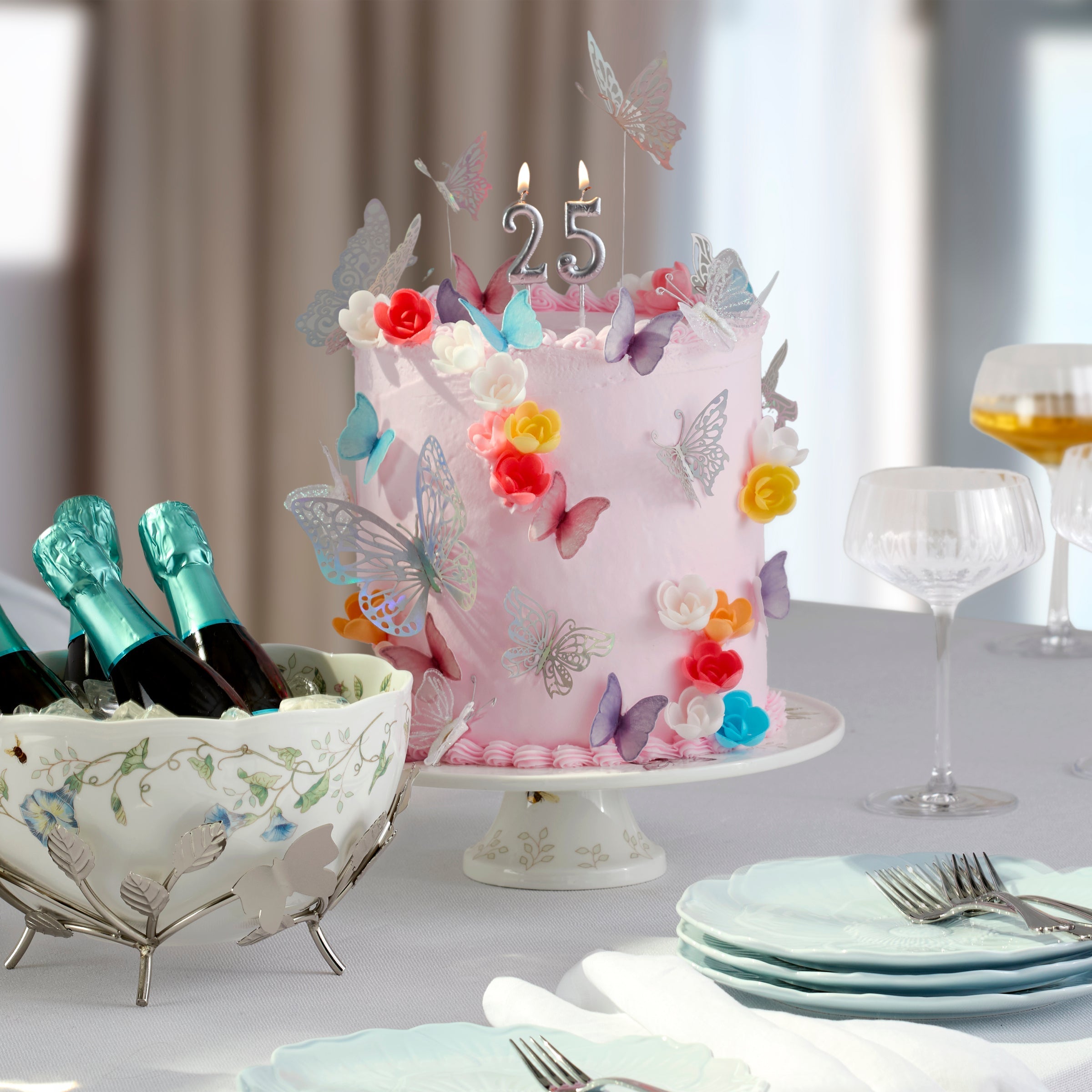 Butterfly Meadow 25th Anniversary Bowl With Stand - Image 5