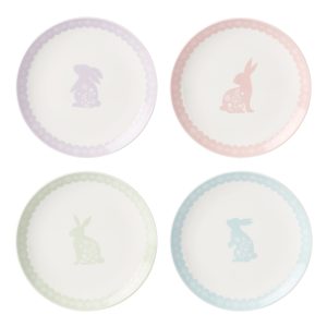 Bunny Hop Accent Plates - Set of 4