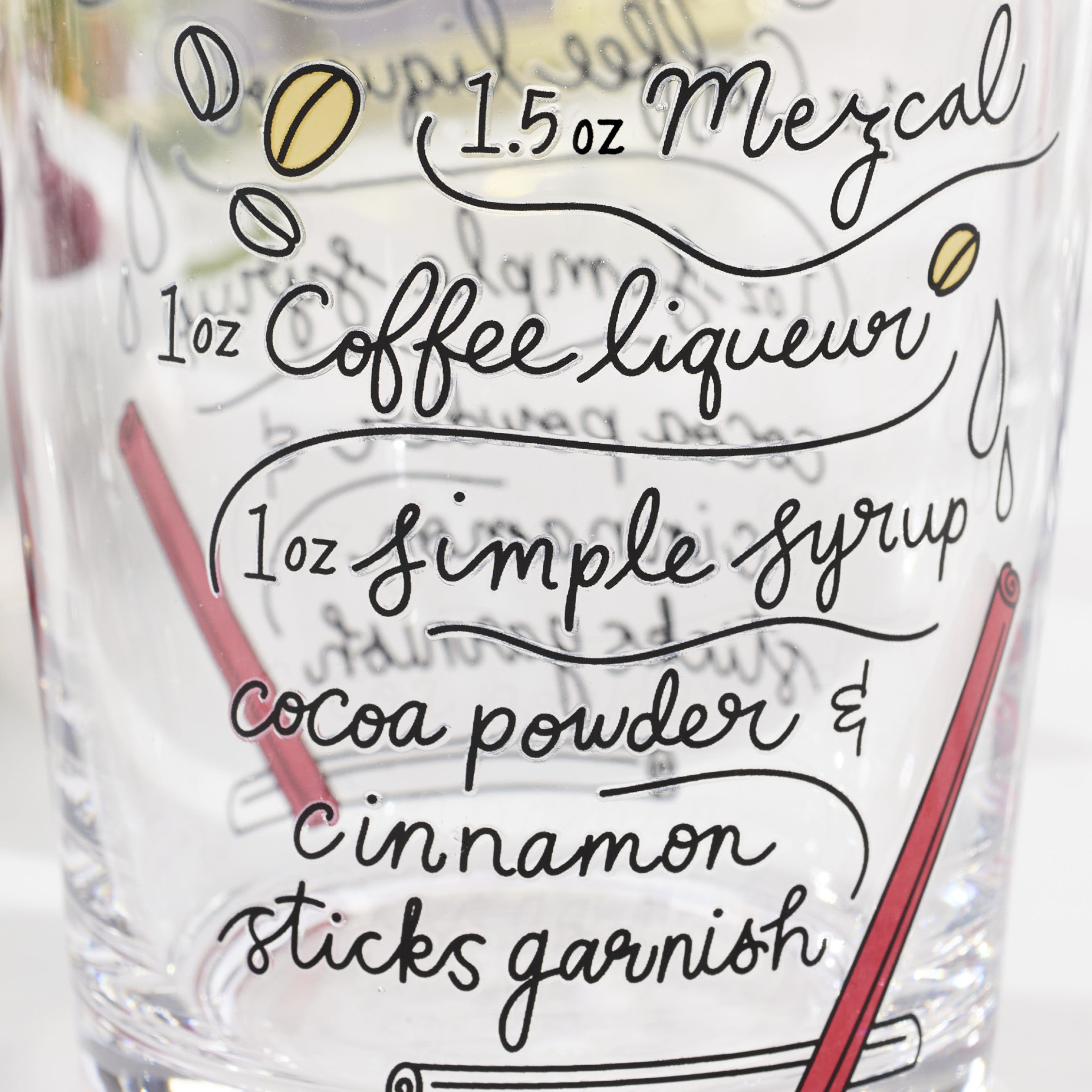 Make Merry Double Old Fashion Glasses - Set Of 4 - Image 3