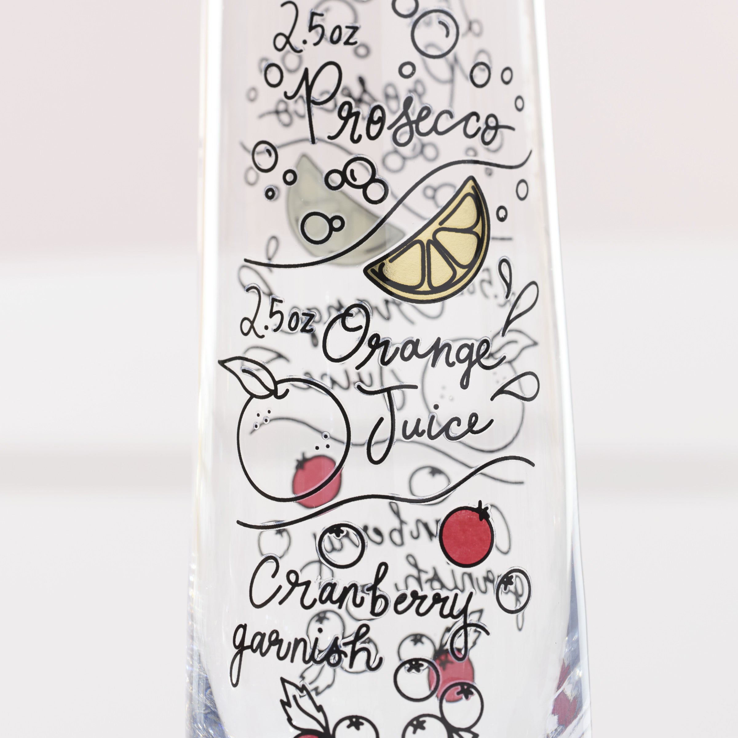 Make Merry Stemless Flute Glasses - Set Of 4 - Image 3