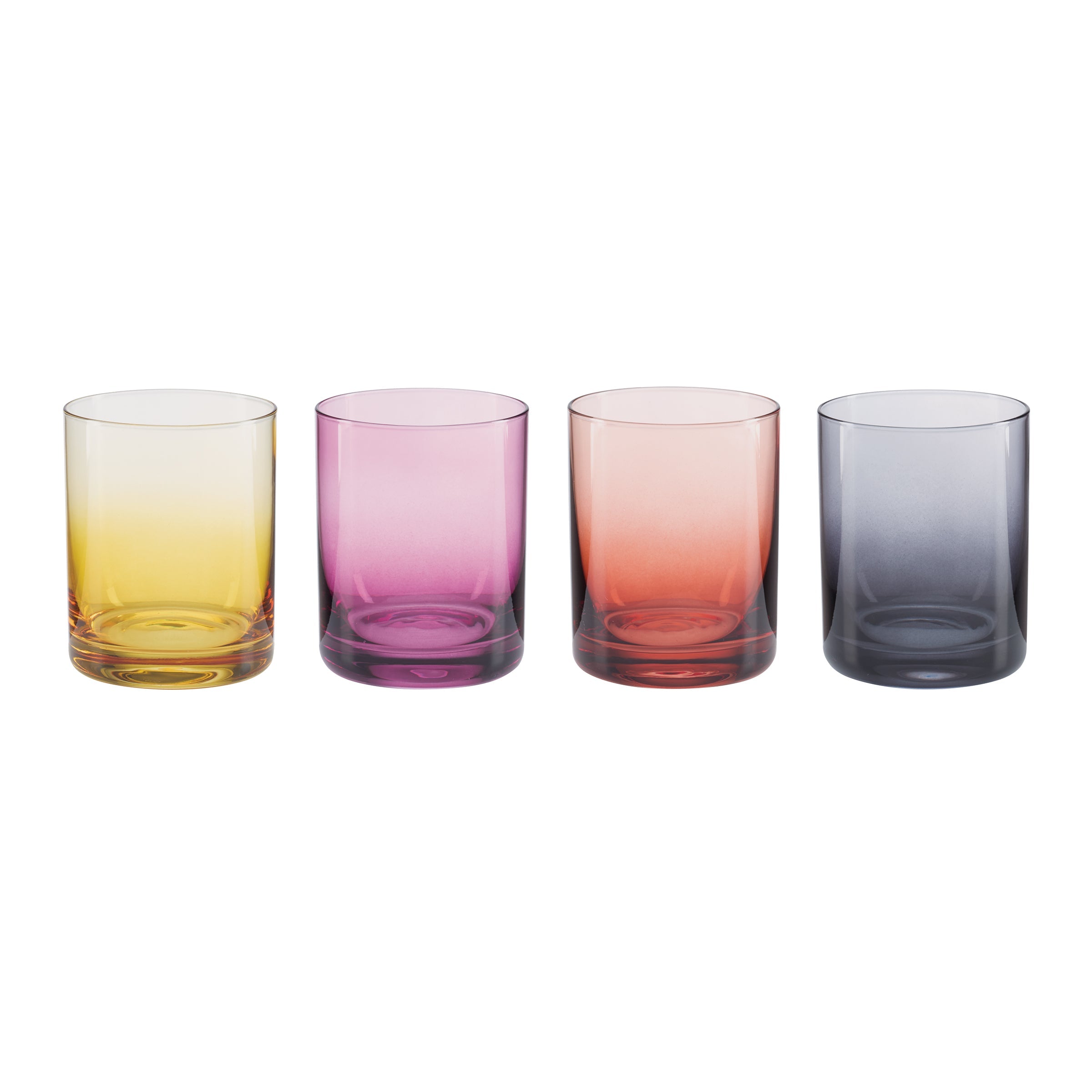 Golden Hour Double Old Fashion Glasses - Set Of 4