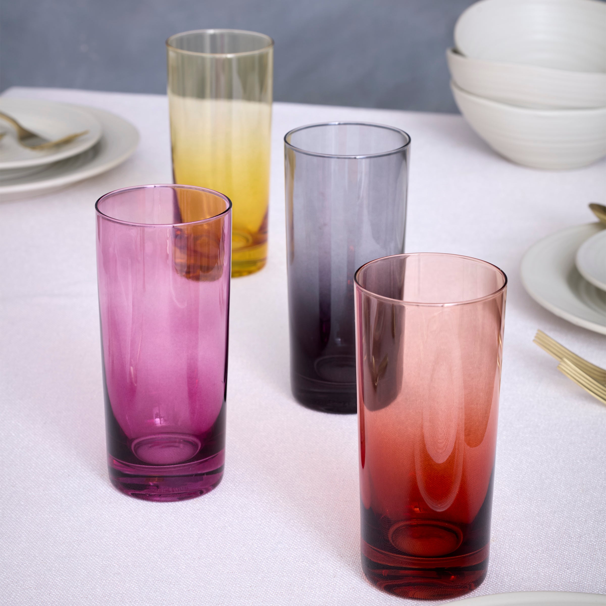 Golden Hour Highball Glasses - Set Of 4 - Image 3