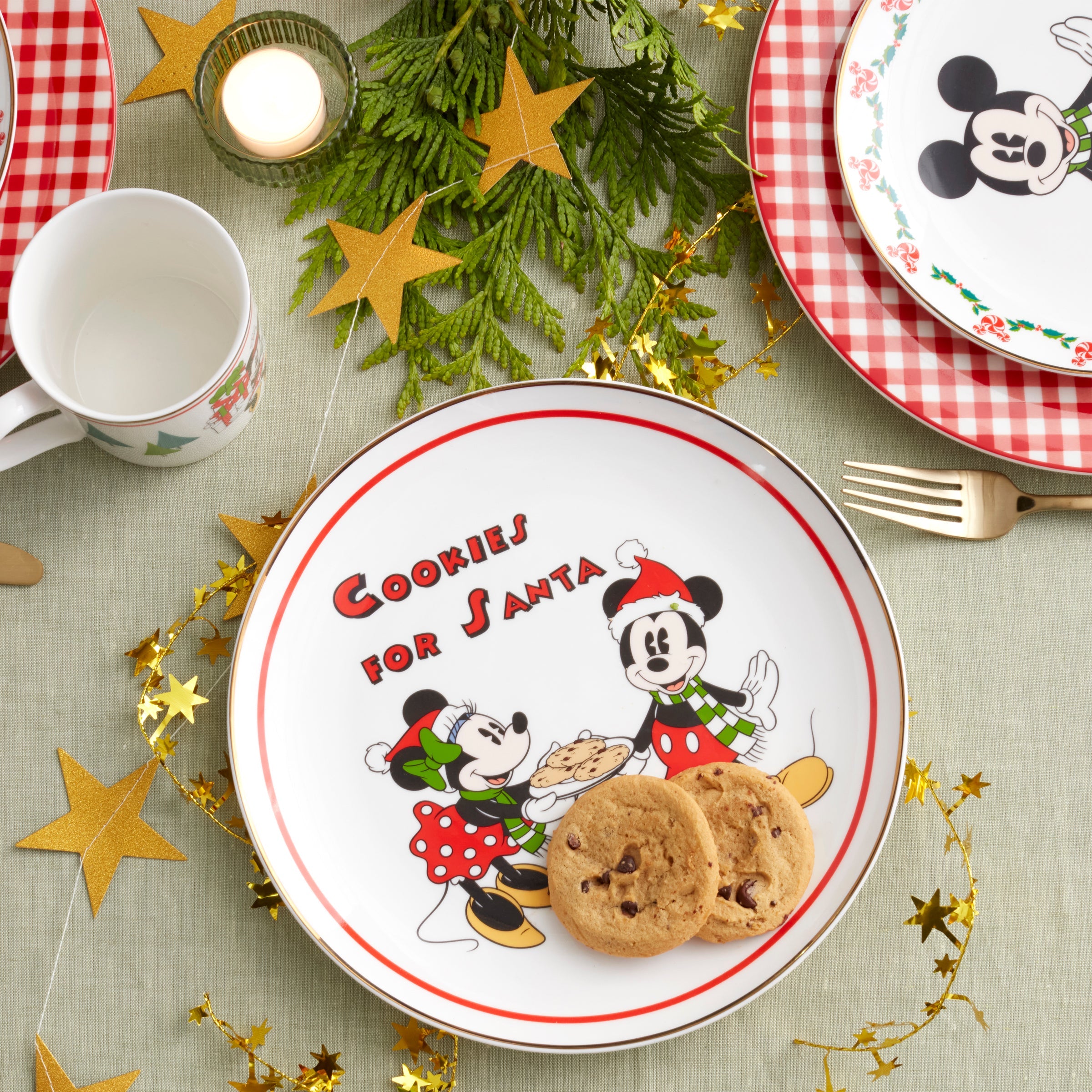Disney Holiday Cookies For Santa Plate - Image 2
