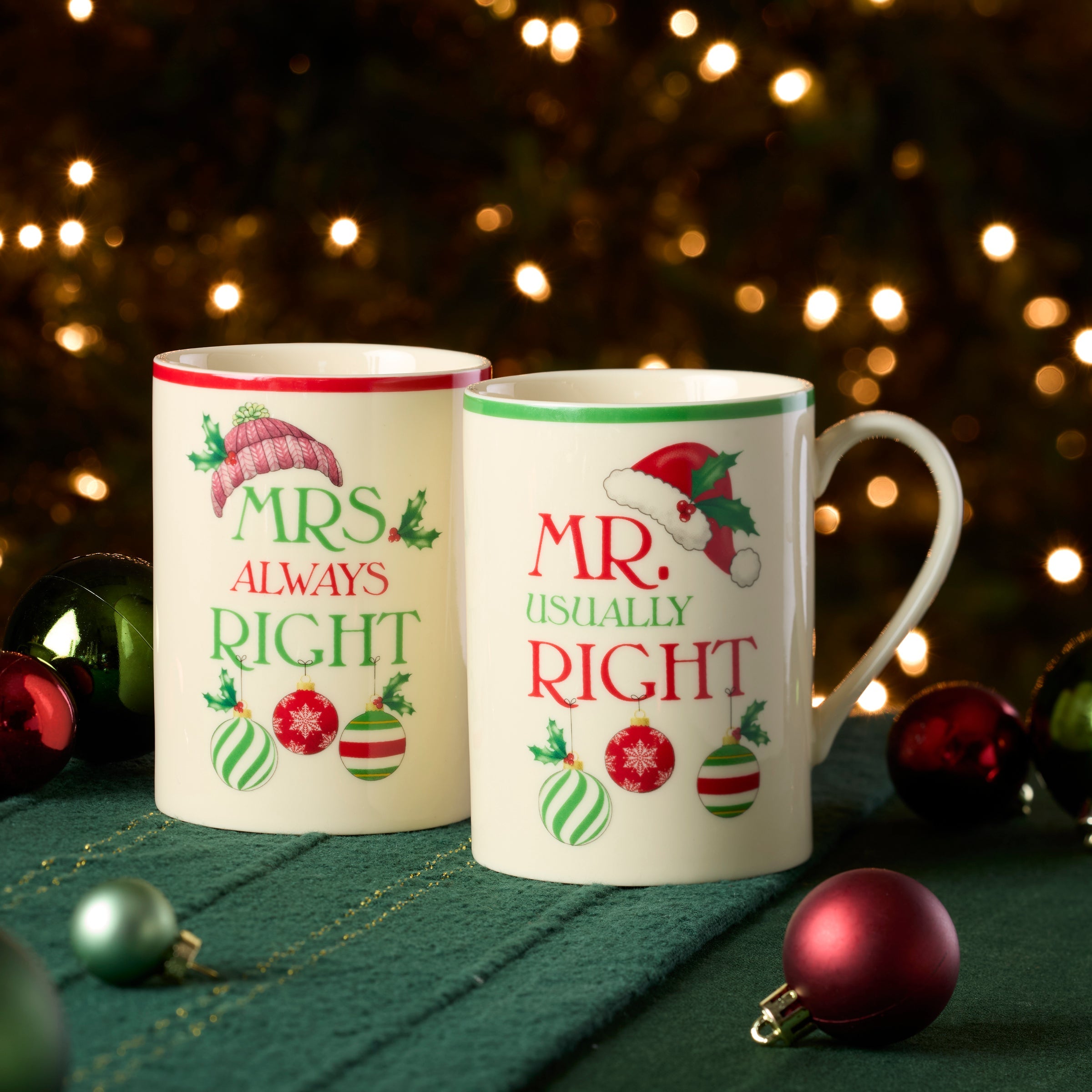 Holiday Mr. & Mrs. Mugs - Set of 2 - Image 2