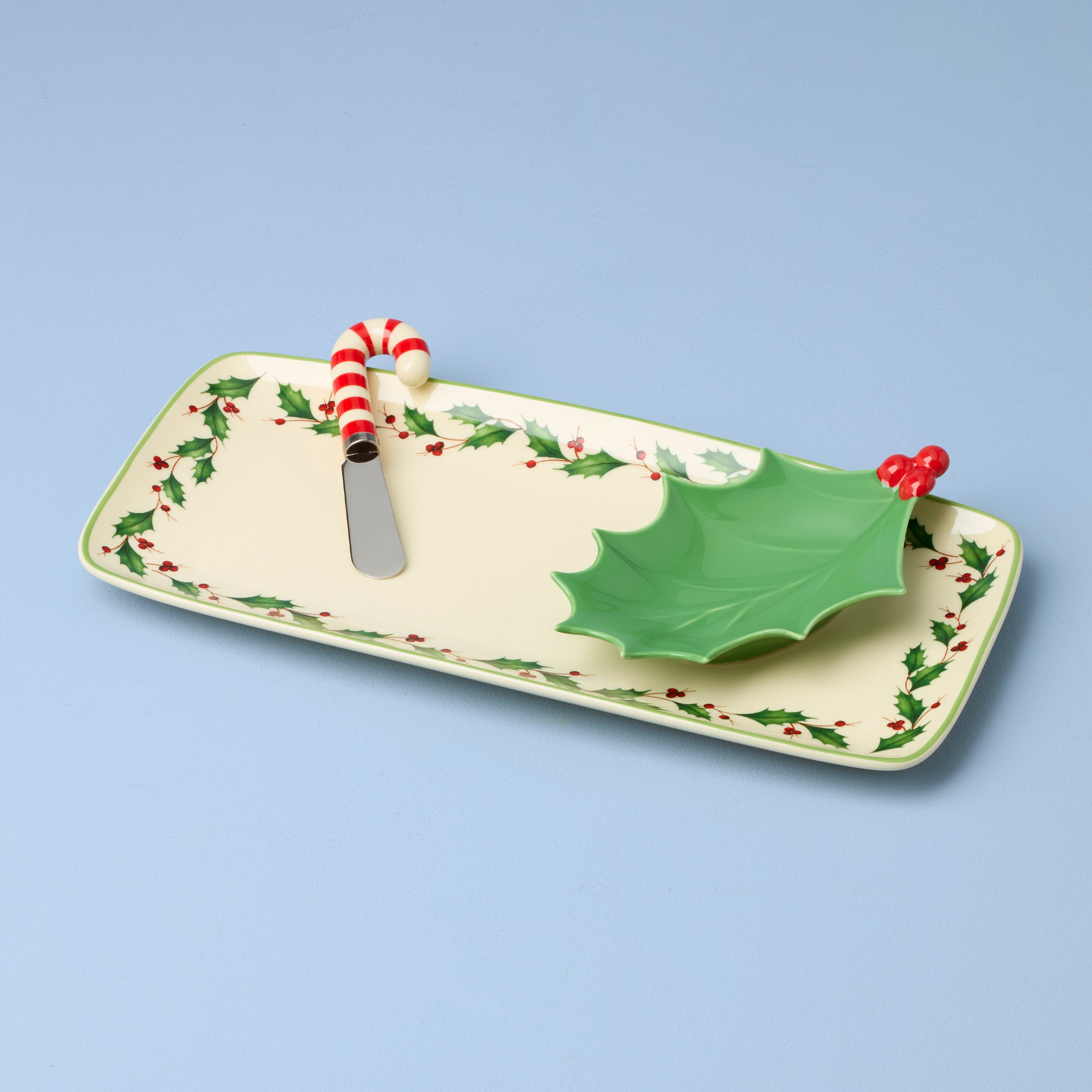 Holiday 3-Piece Hostess Set With Spreader - Image 2