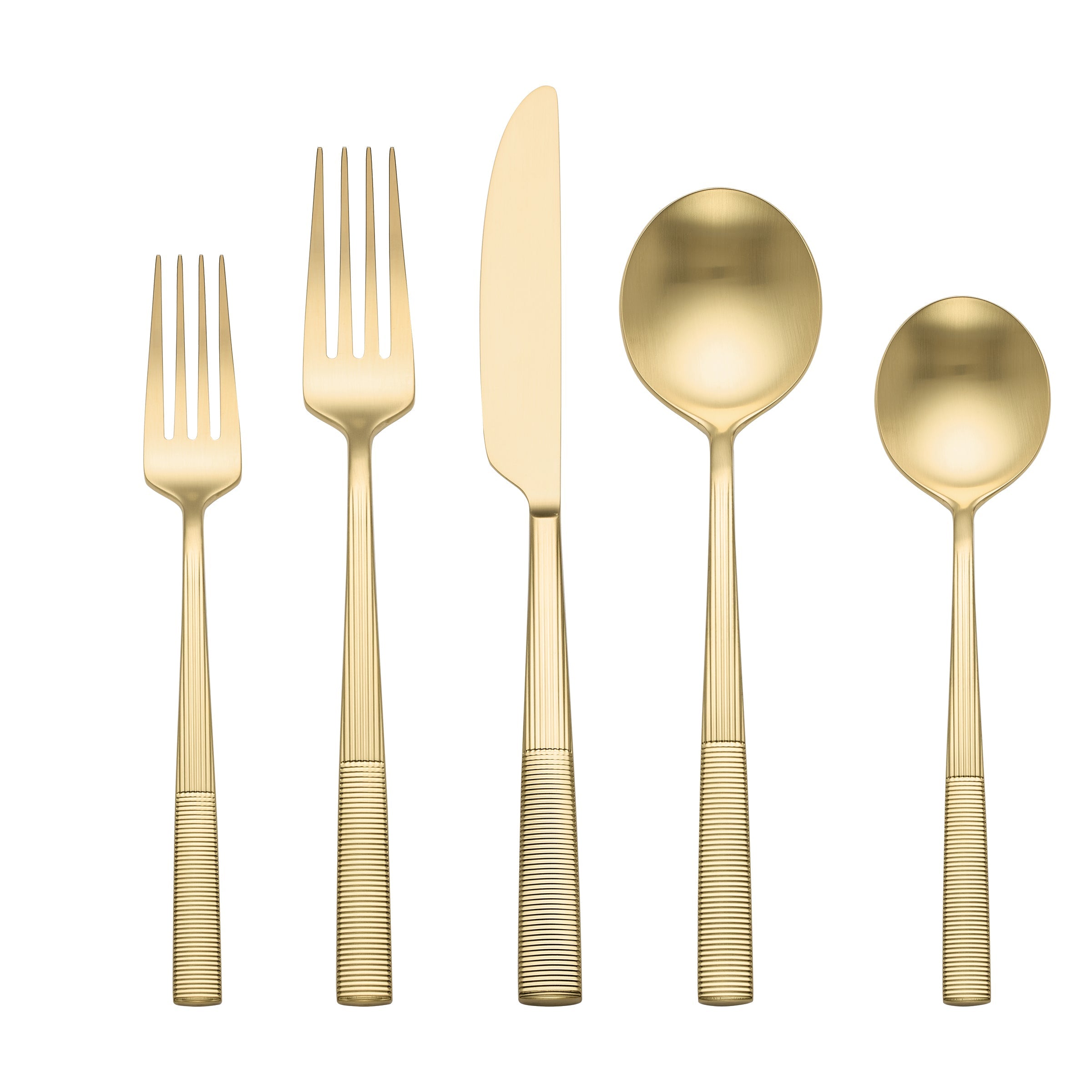Modulus Champagne Satin 20 Piece Flatware Set - Image 3