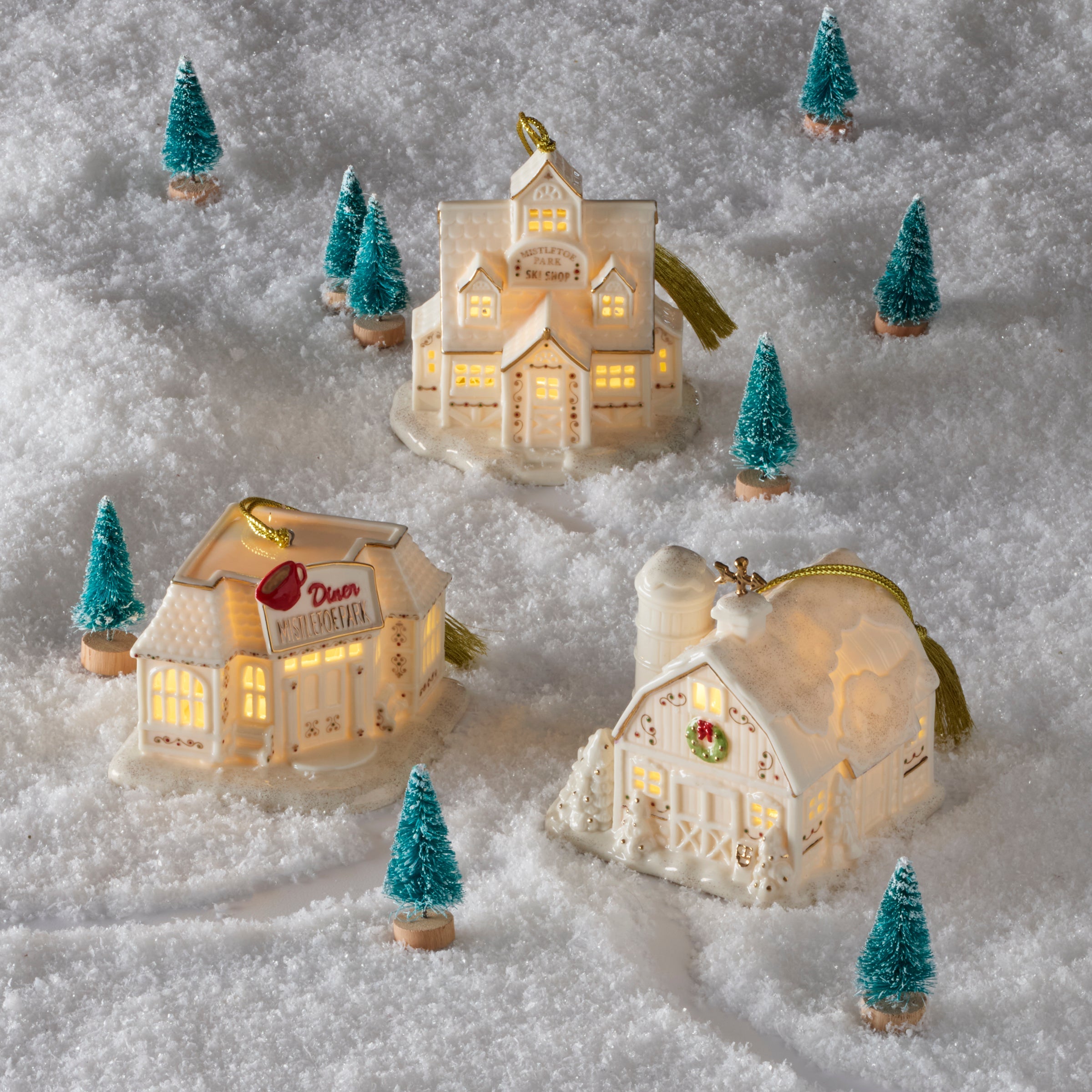 Mistletoe Park Ski Shop Lit Ornament - Image 3