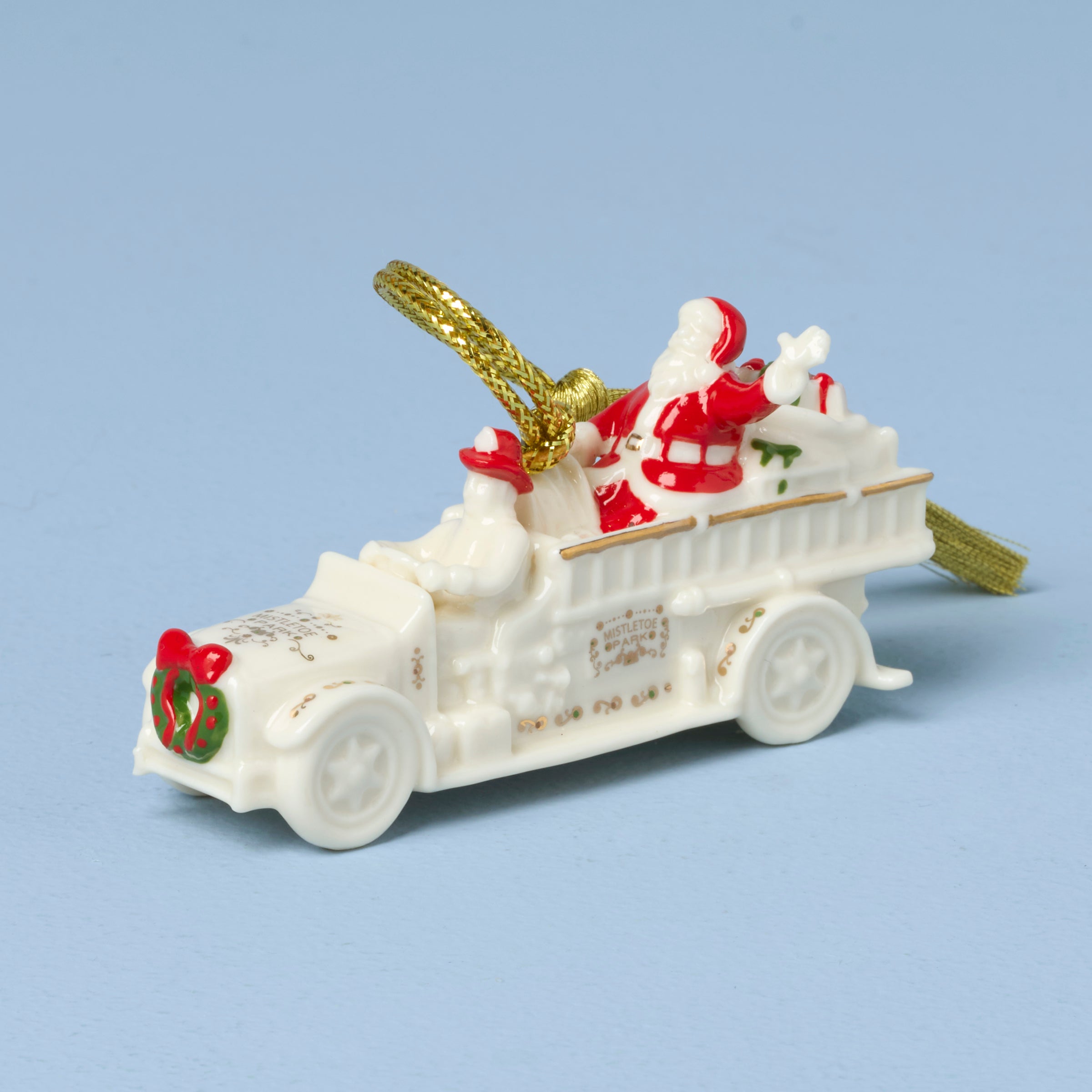 Mistletoe Park Fire Truck Ornament - Image 2