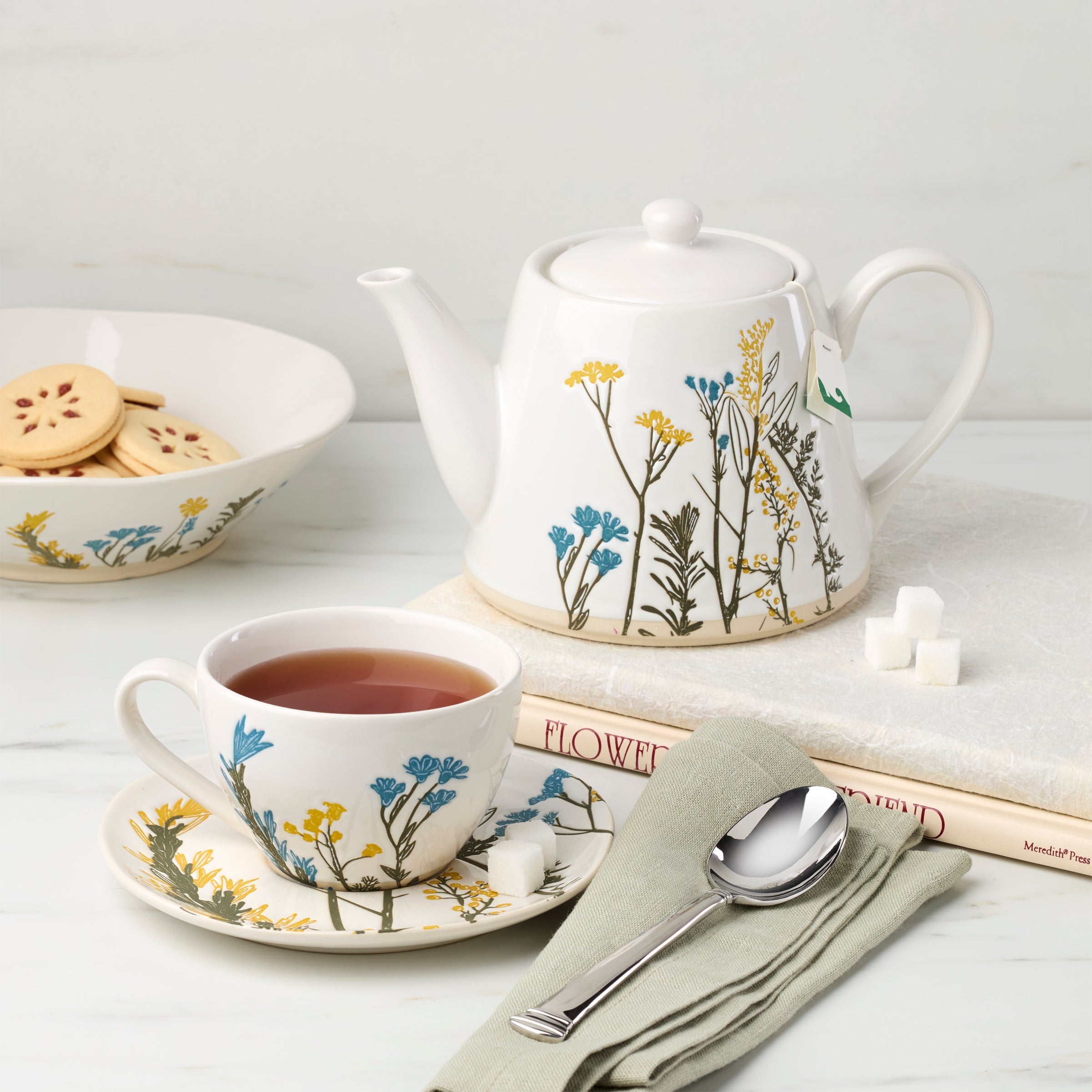 Wildflowers Dinner Bowls - Set of 4 - Image 4