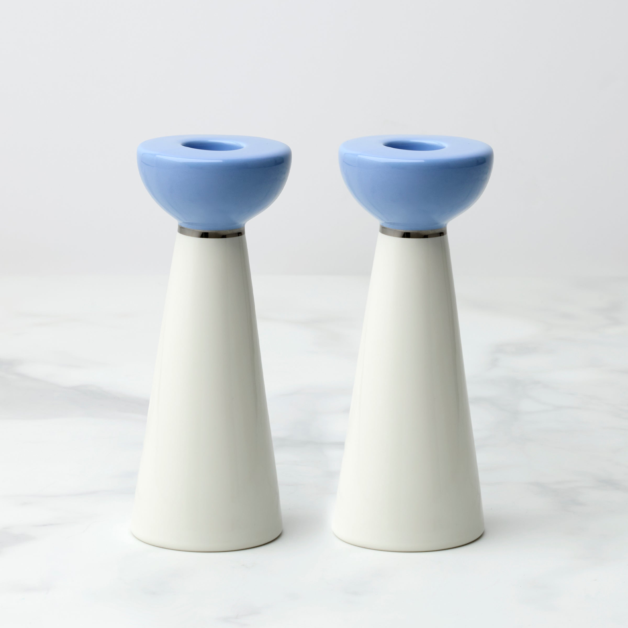 Oak Street Candlestick Holders - Set of 2