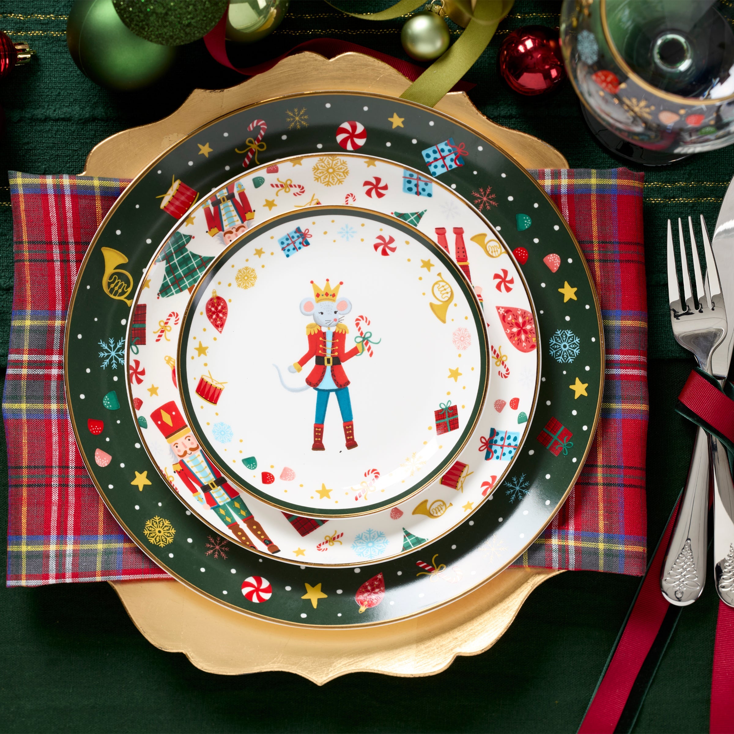 Nutcracker Ballet Tidbit Plates - Set of 4 - Image 5