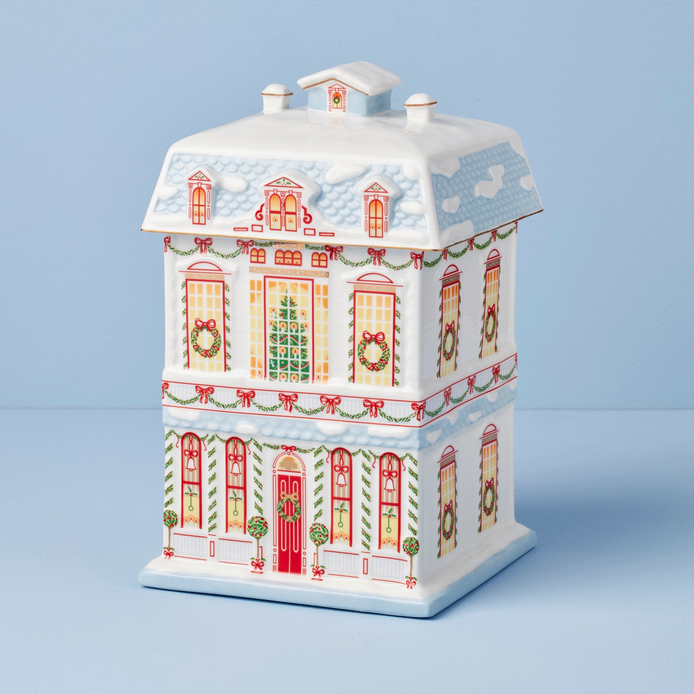 Lenox Village Christmas Cookie Jar