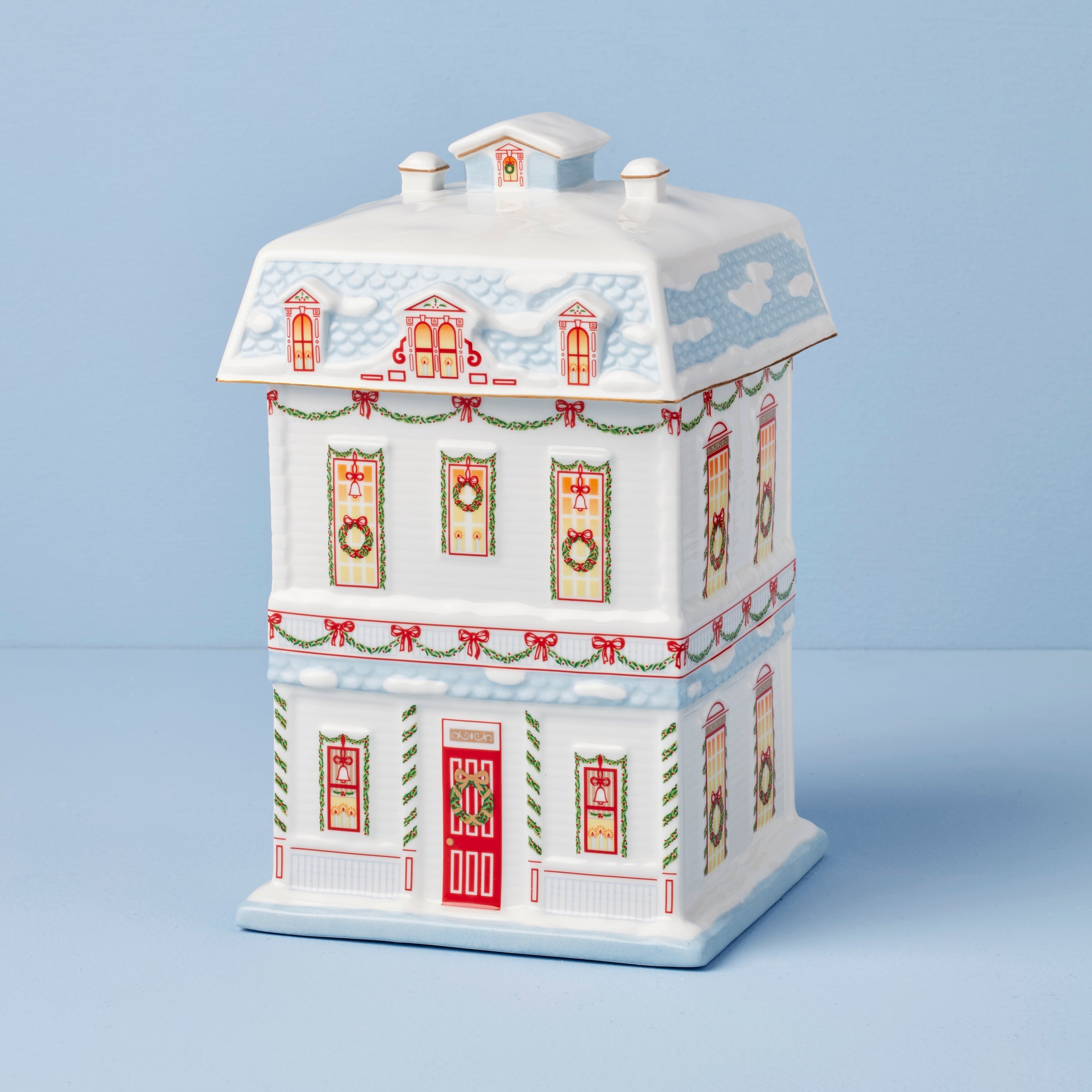 Lenox Village Christmas Cookie Jar - Image 2