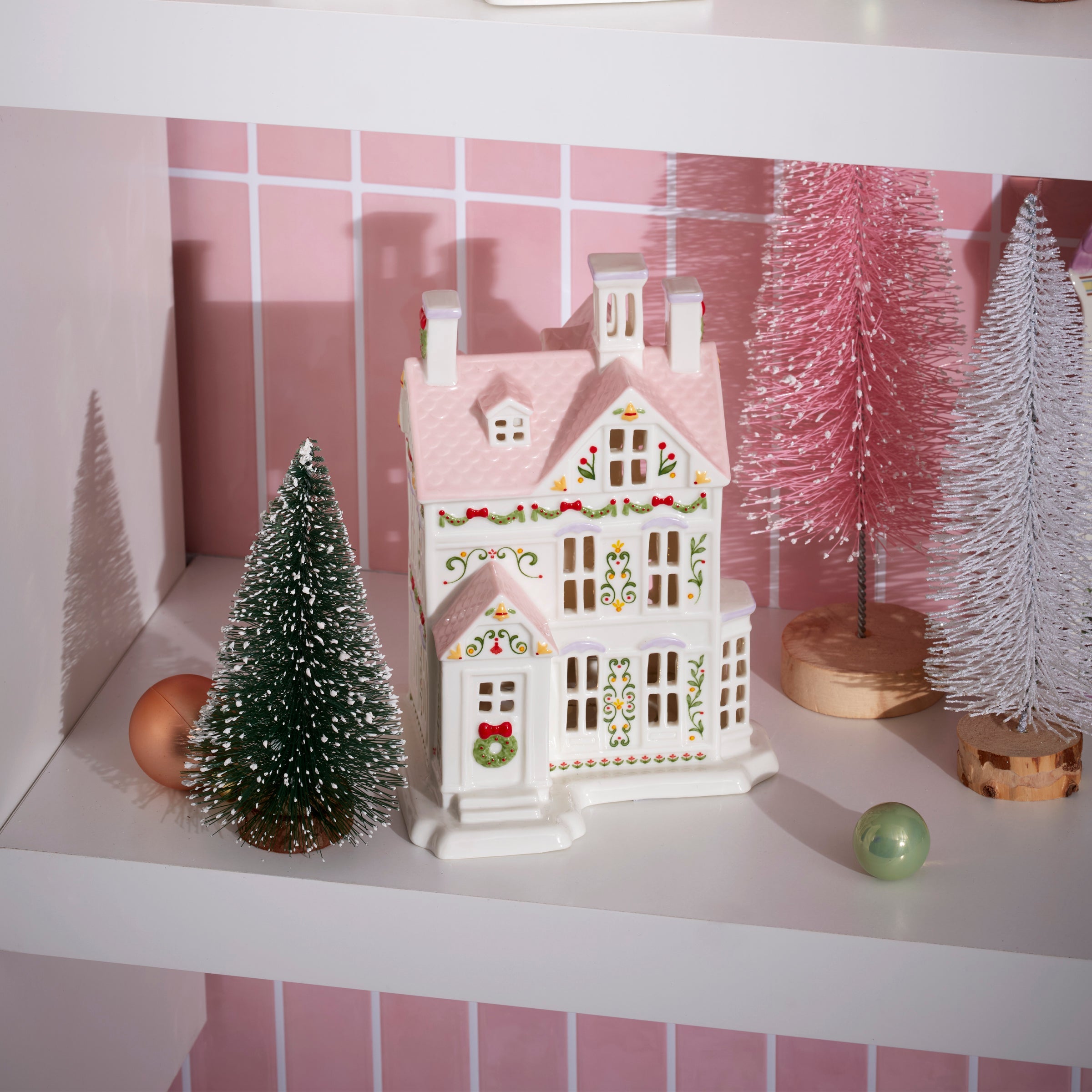 Lenox Village Christmas Lit House Figurine - Image 7