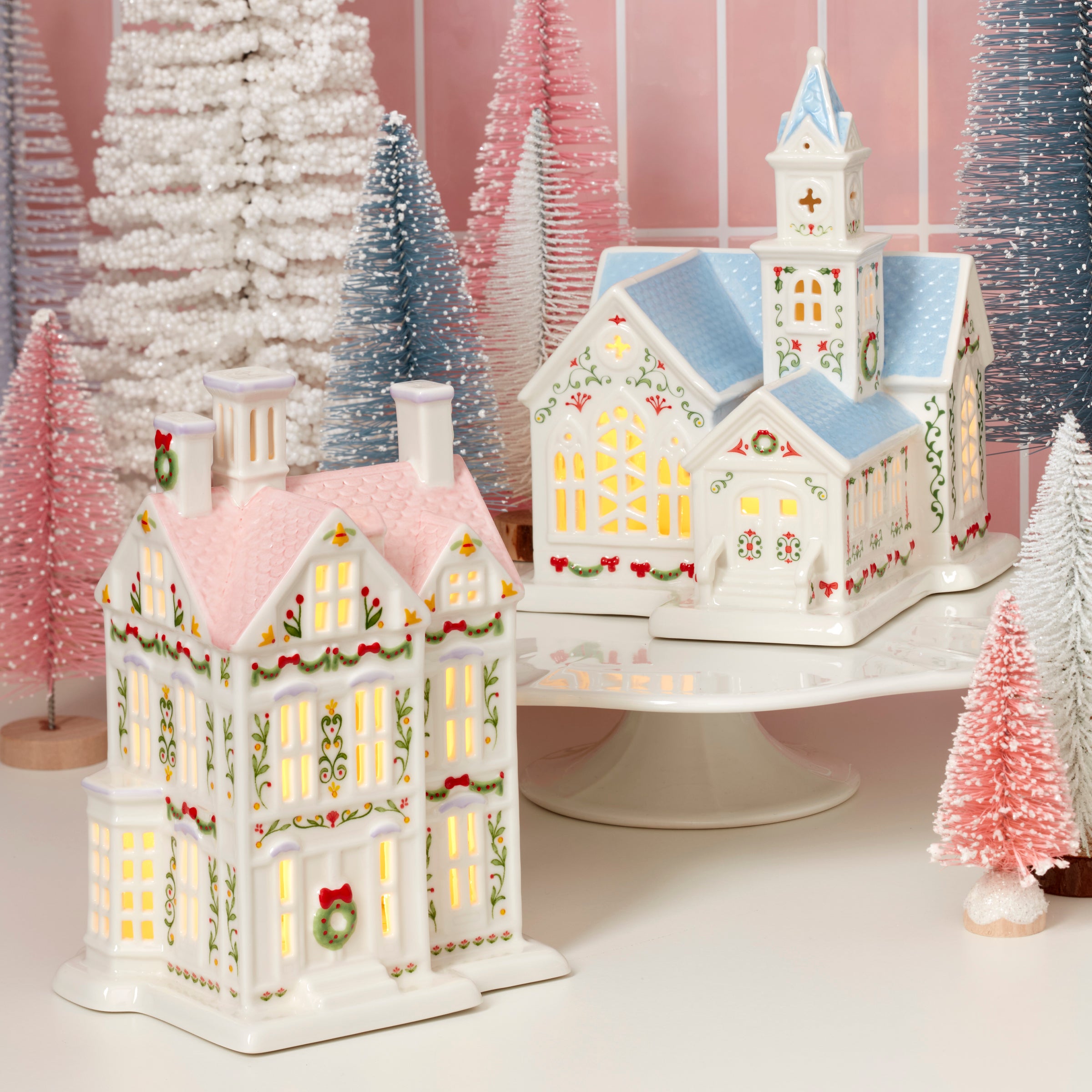 Lenox Village Christmas Lit Church Figurine - Image 6