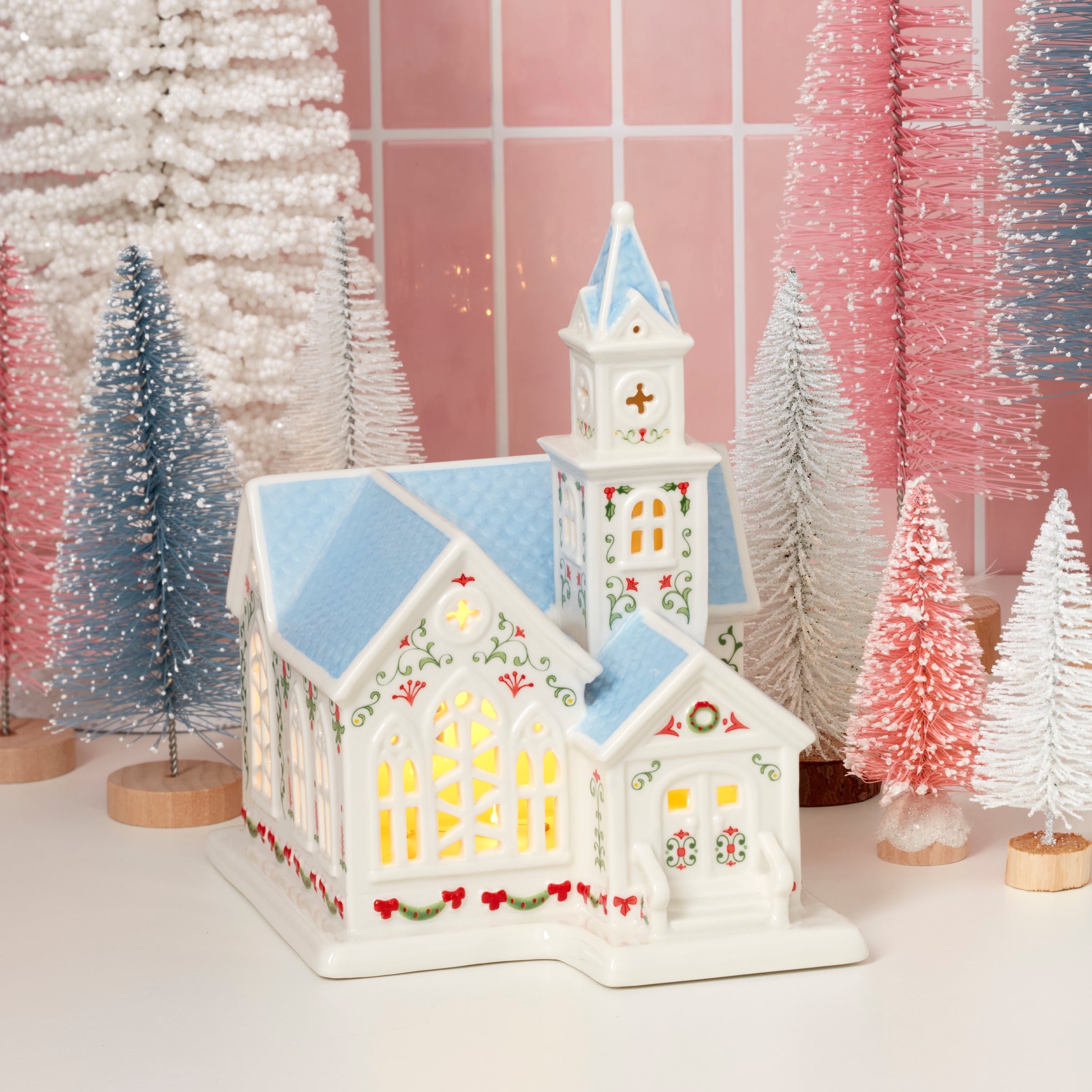 Lenox Village Christmas Lit Church Figurine - Image 5