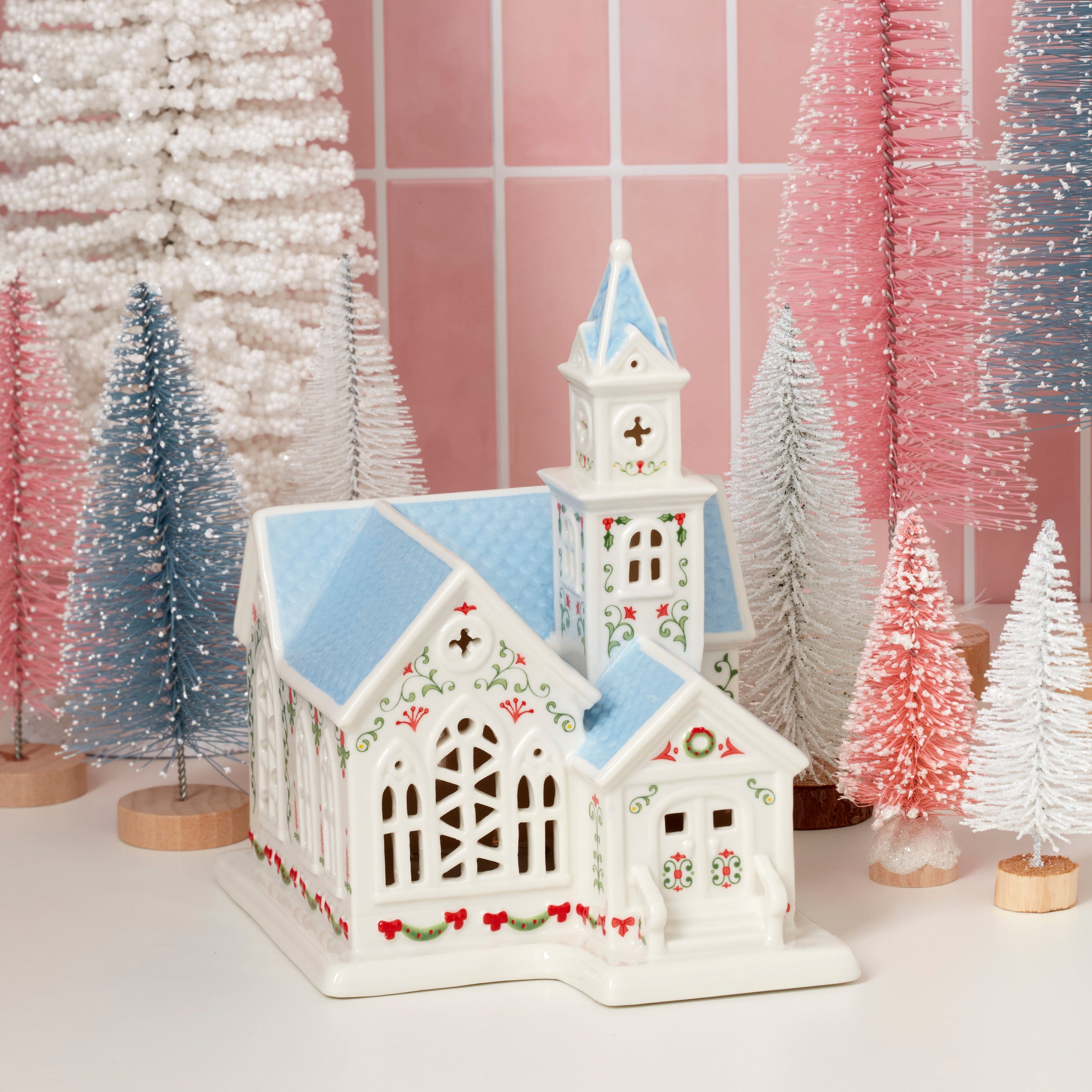 Lenox Village Christmas Lit Church Figurine - Image 7