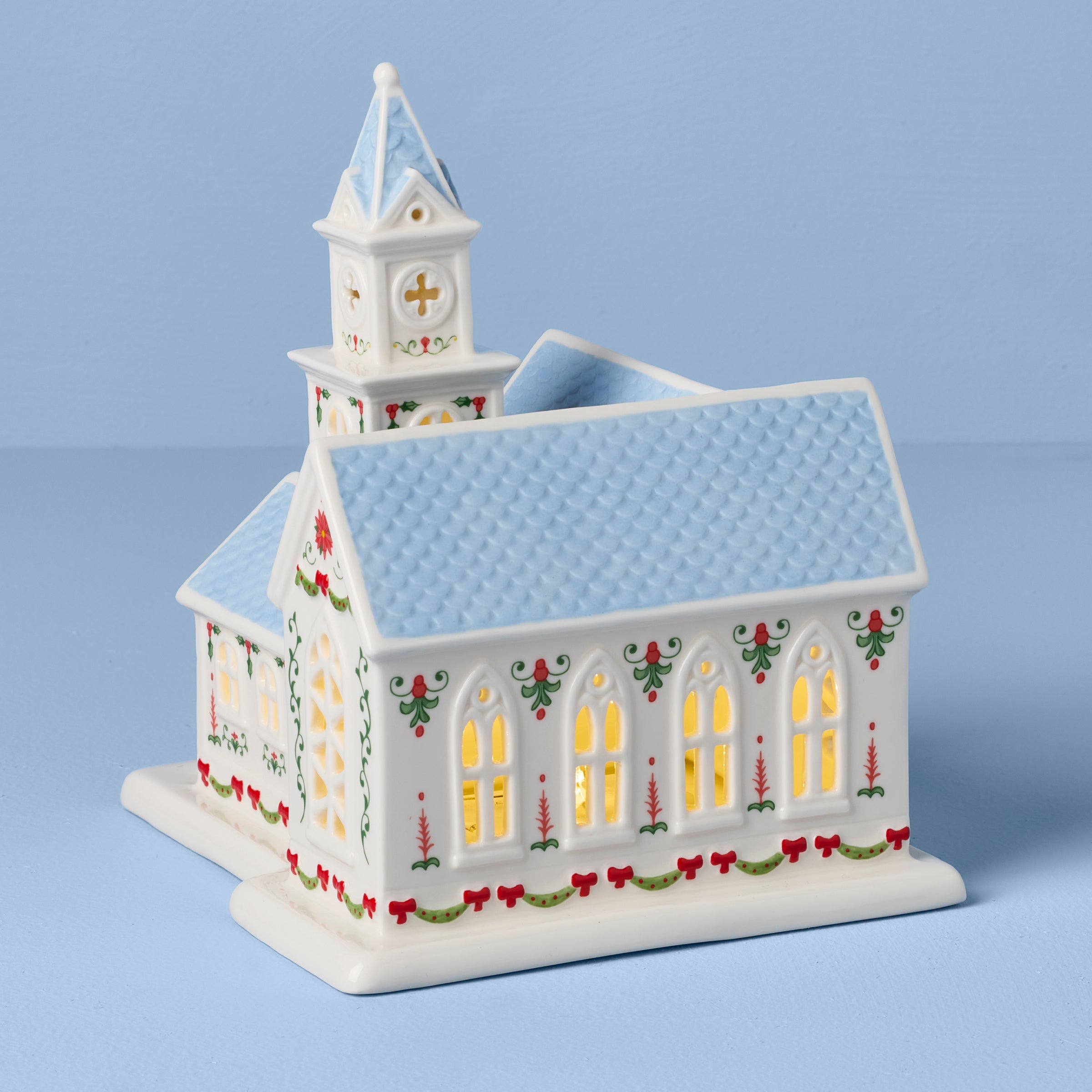 Lenox Village Christmas Lit Church Figurine - Image 3