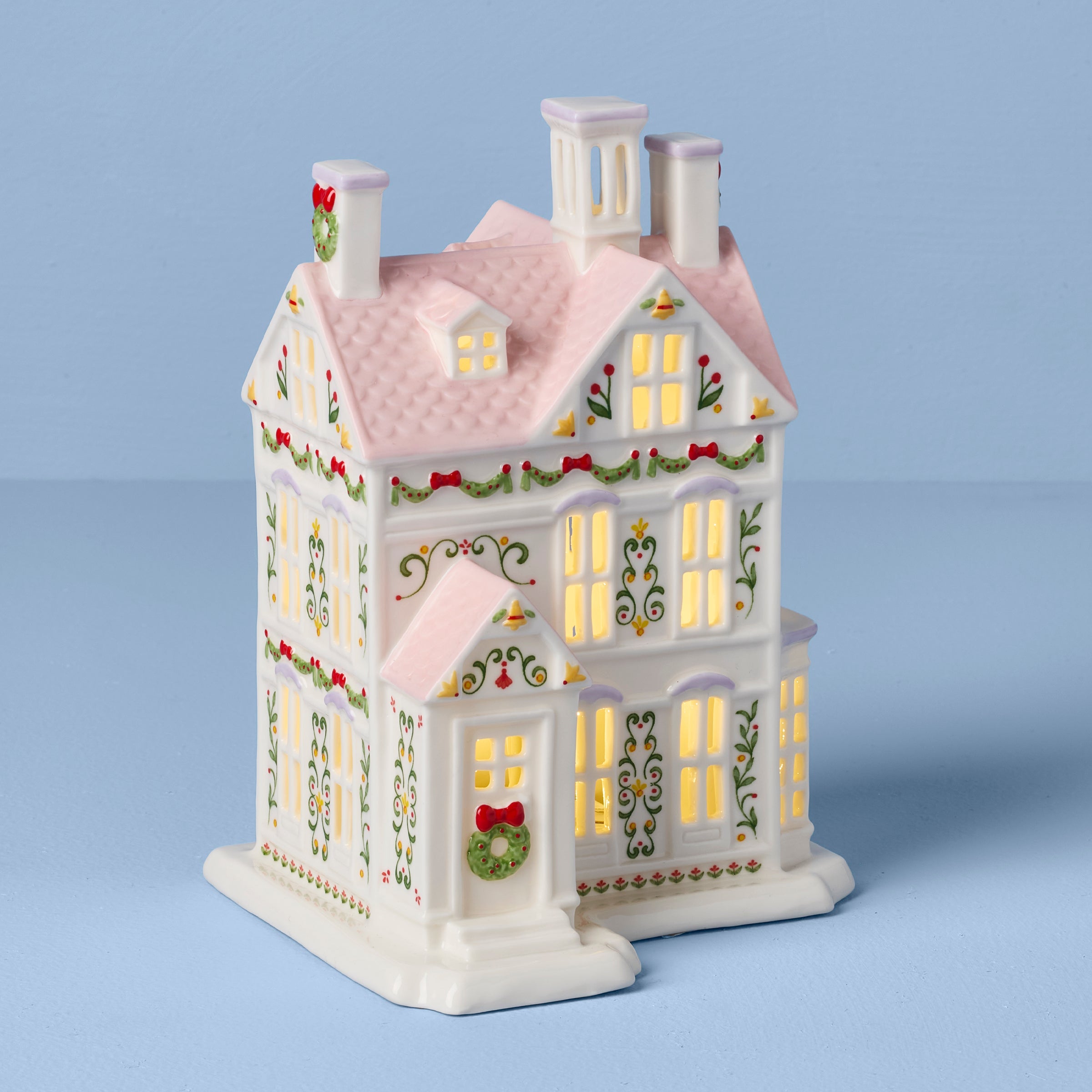 Lenox Village Christmas Lit House Figurine