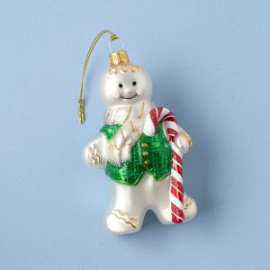 2025 Retro Blown Glass Gingerbread Ornament