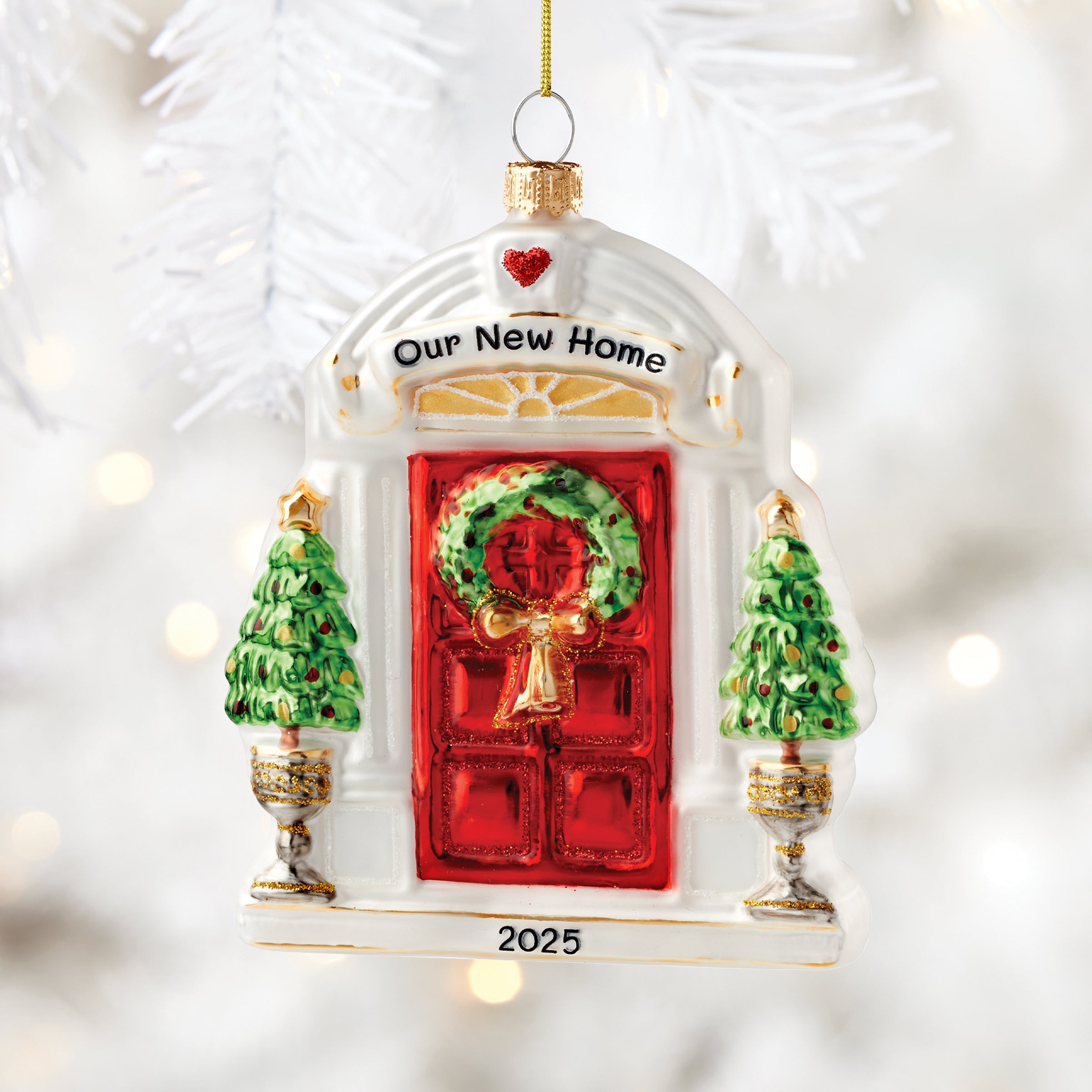 2025 Retro Blown Glass New Home Ornament - Image 2