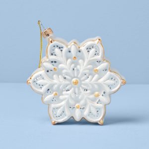 2025 Retro Blown Glass Snowflake Ornament