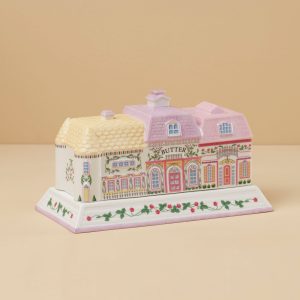 Lenox Village Covered Butter Dish