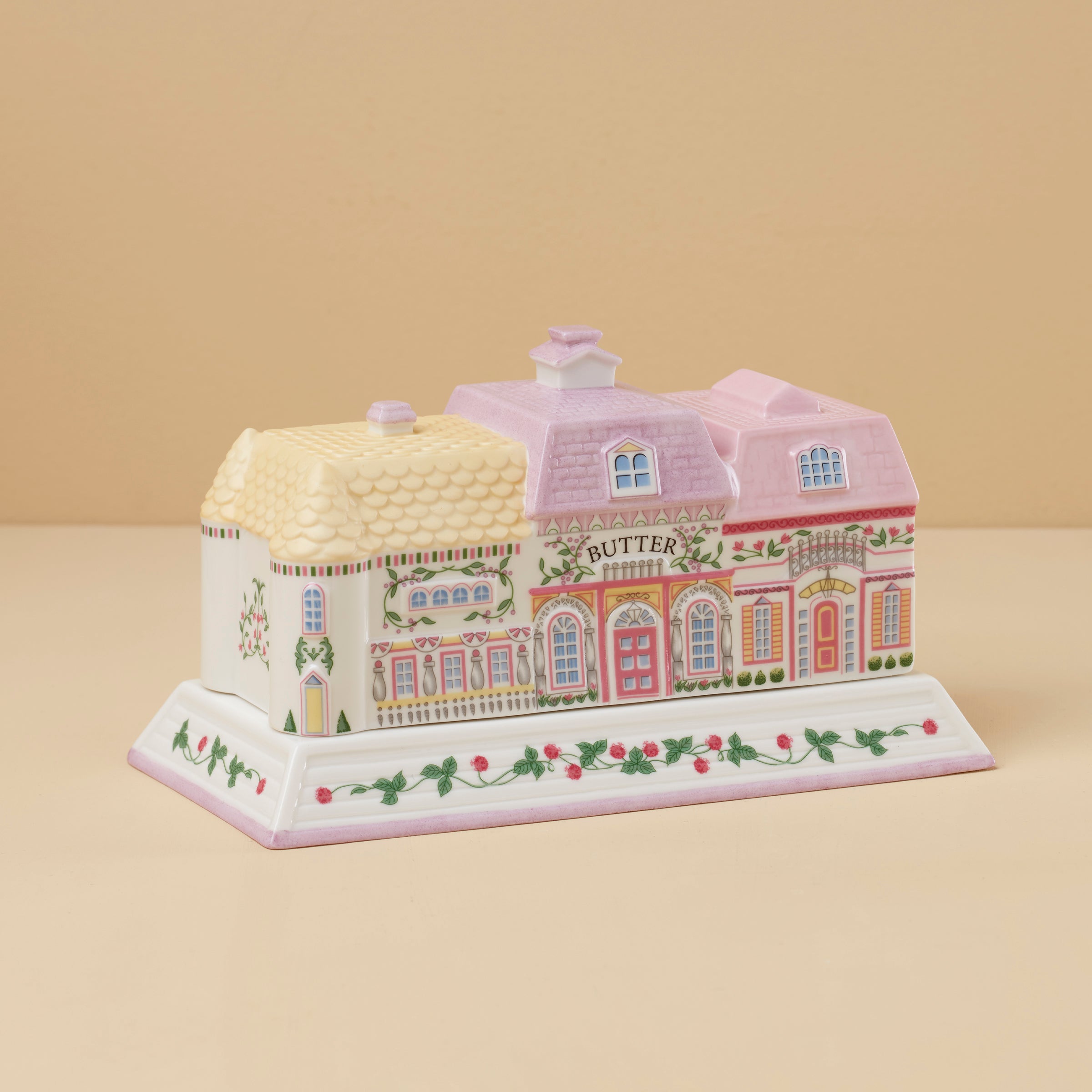 Lenox Village Covered Butter Dish