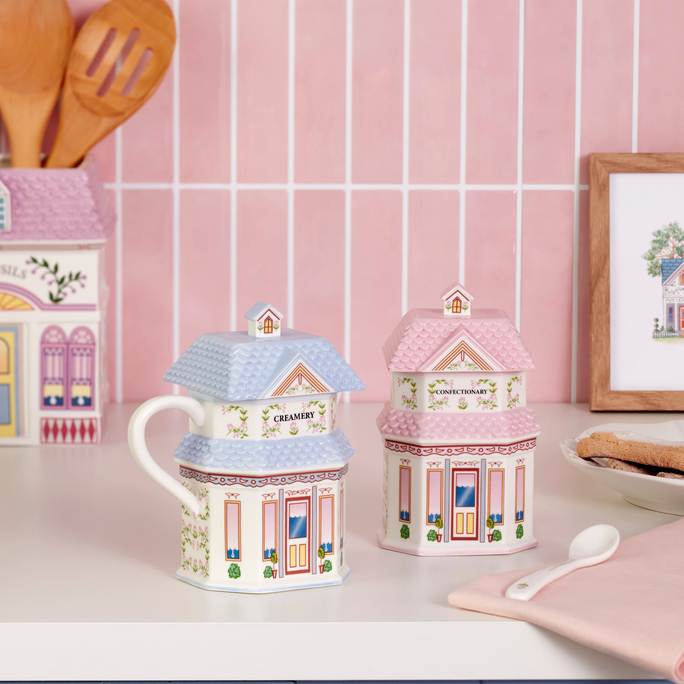 Lenox Village Sugar & Creamer Set - Image 4