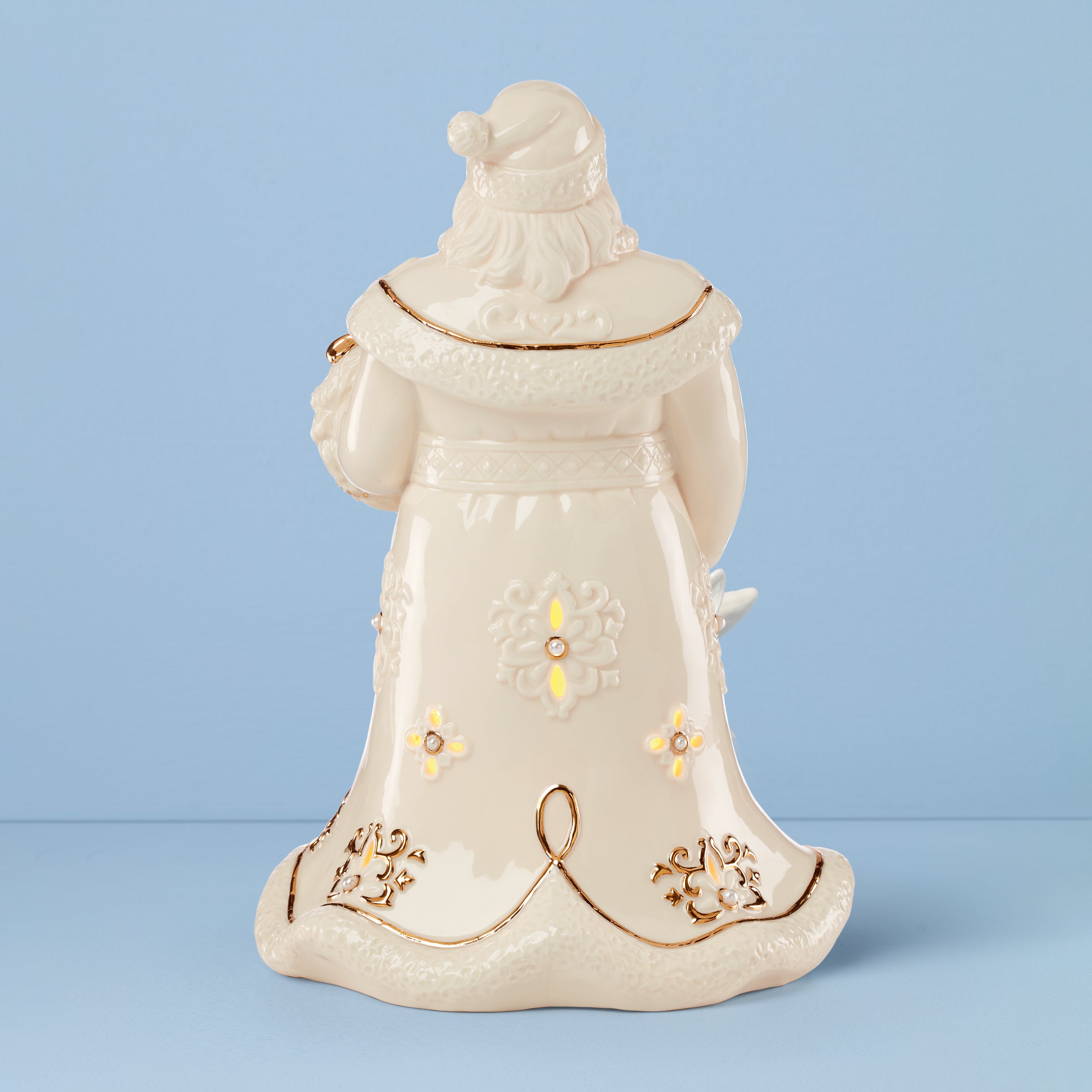 Florentine & Pearl Lit Santa Figurine - Image 3